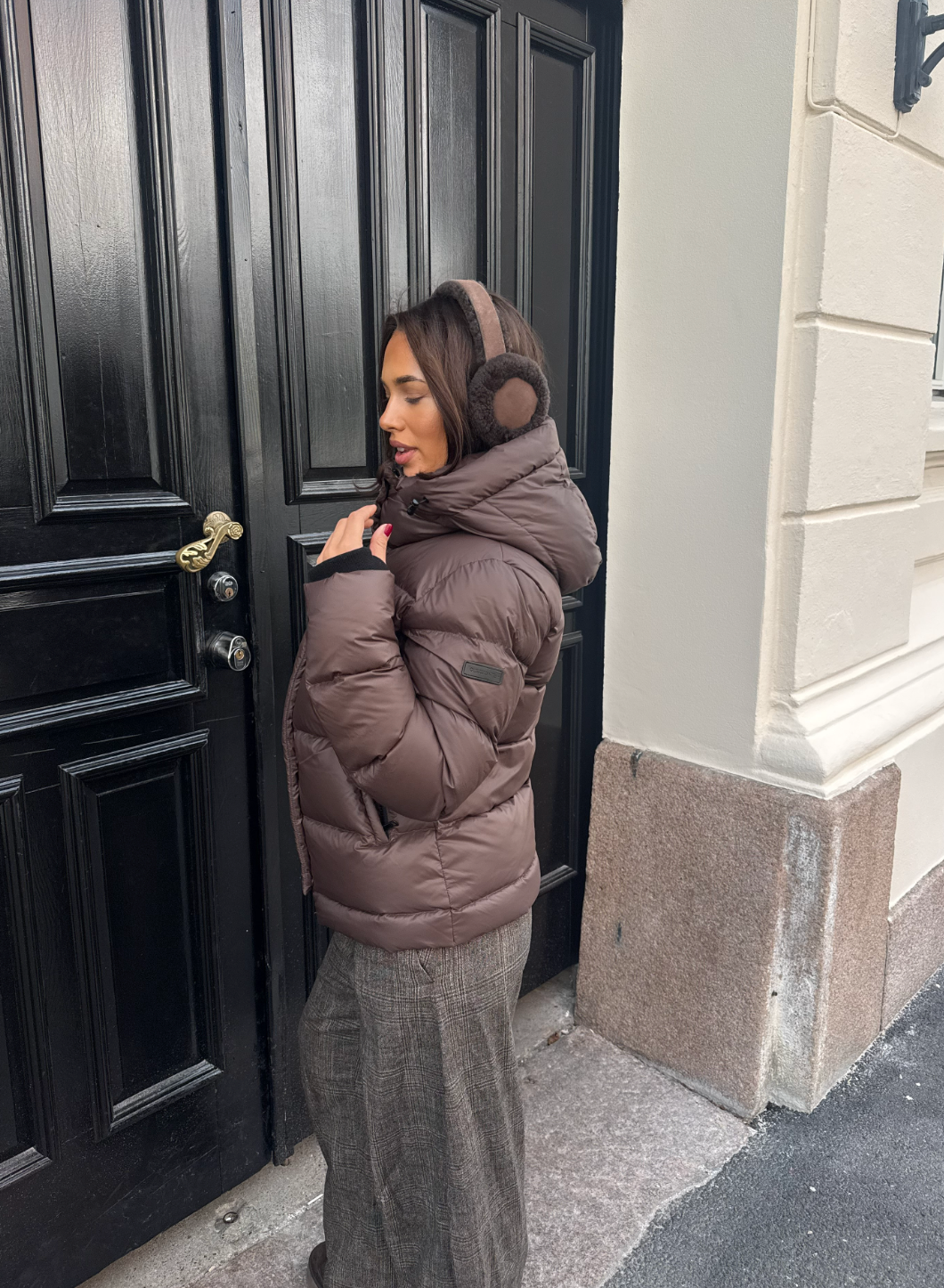 Leah Down Jacket - Brown