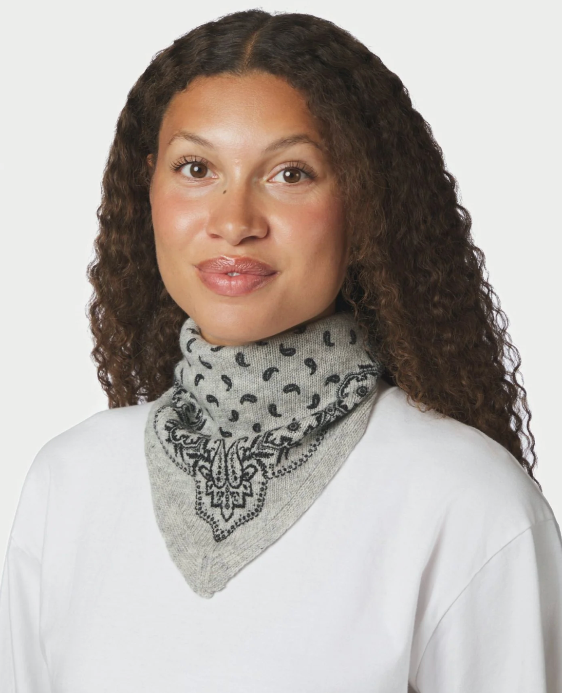 Ariya Paisley Knit Scarf - Army