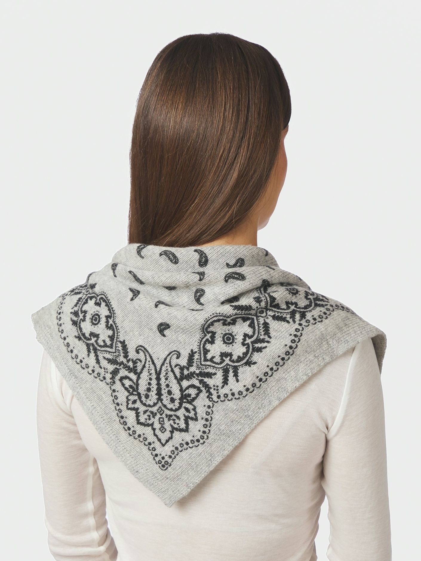 Adelina Paisley Knit Scarf