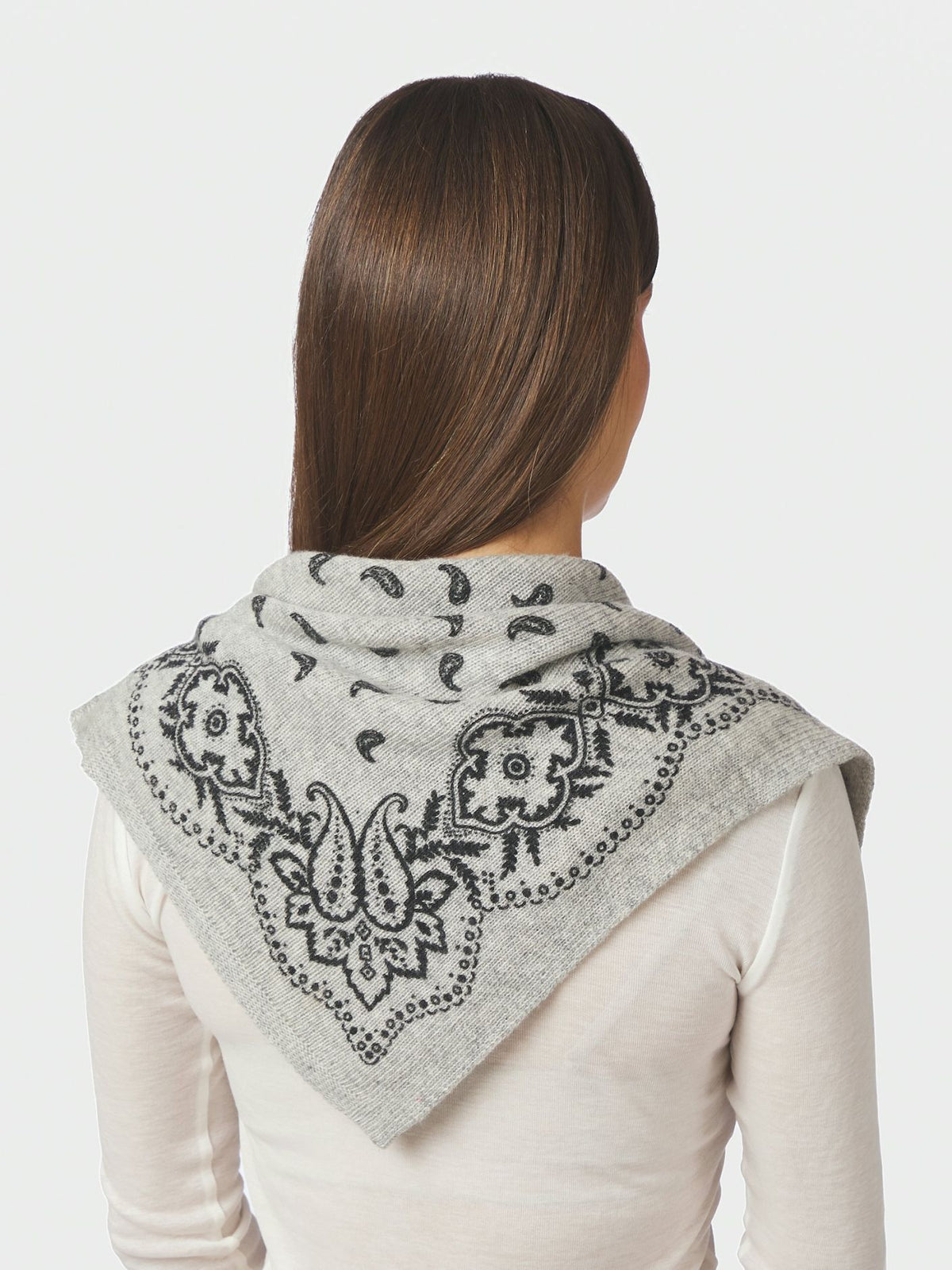 Adelina Paisley Knit Scarf
