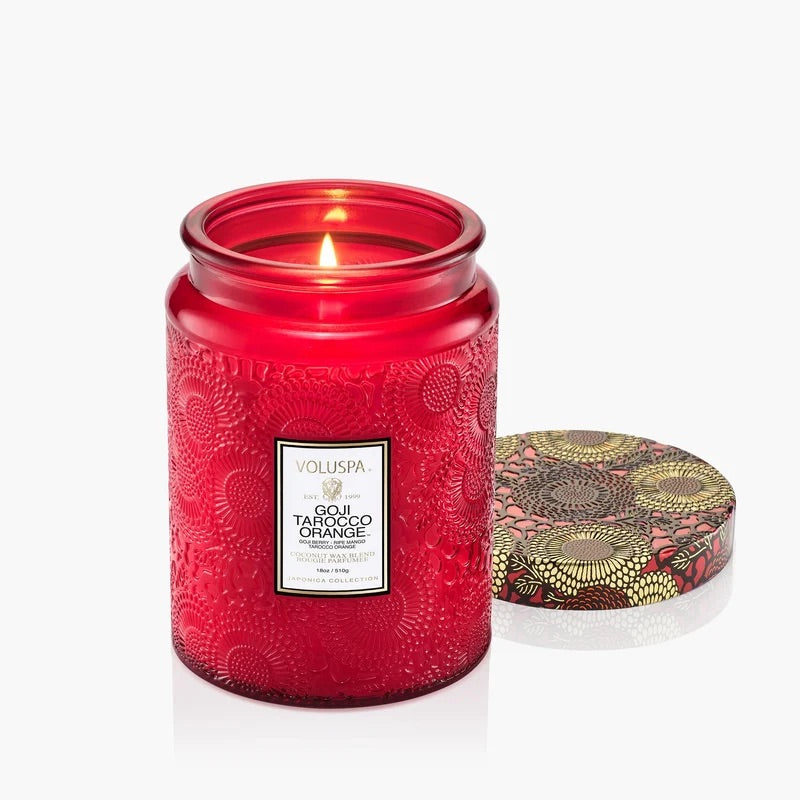 Large Jar Candle 510g - Goji Tarocco Orange