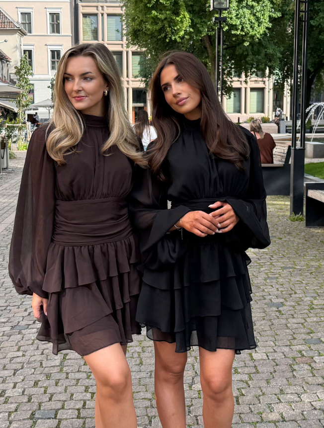 Milla Mini Ruffle Dress - Hazel