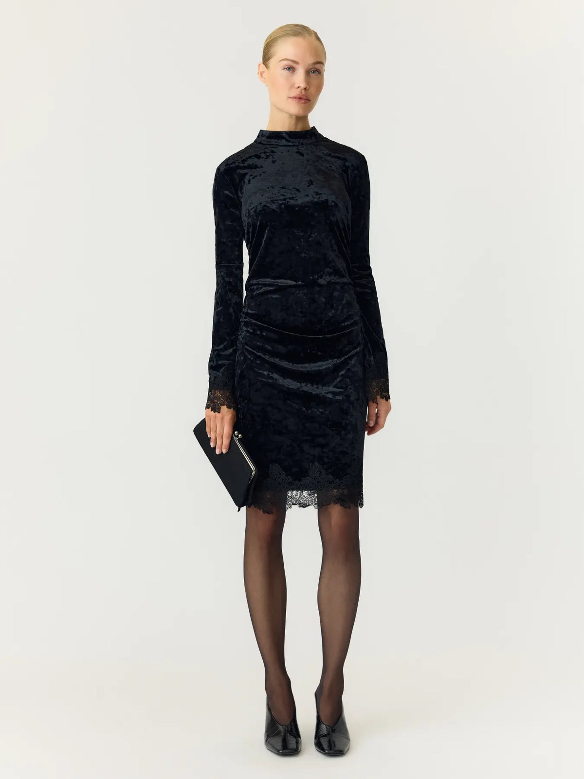 Yasvellia LS Short Lace Dress