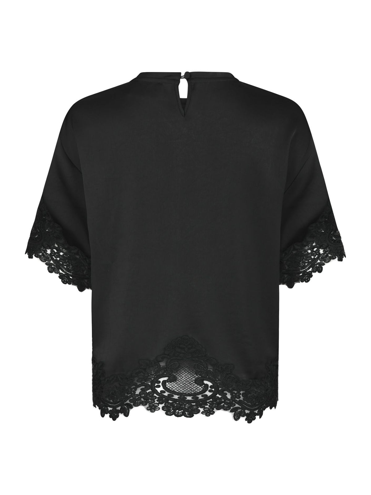 Elle Heavy Sateen Lace Top
