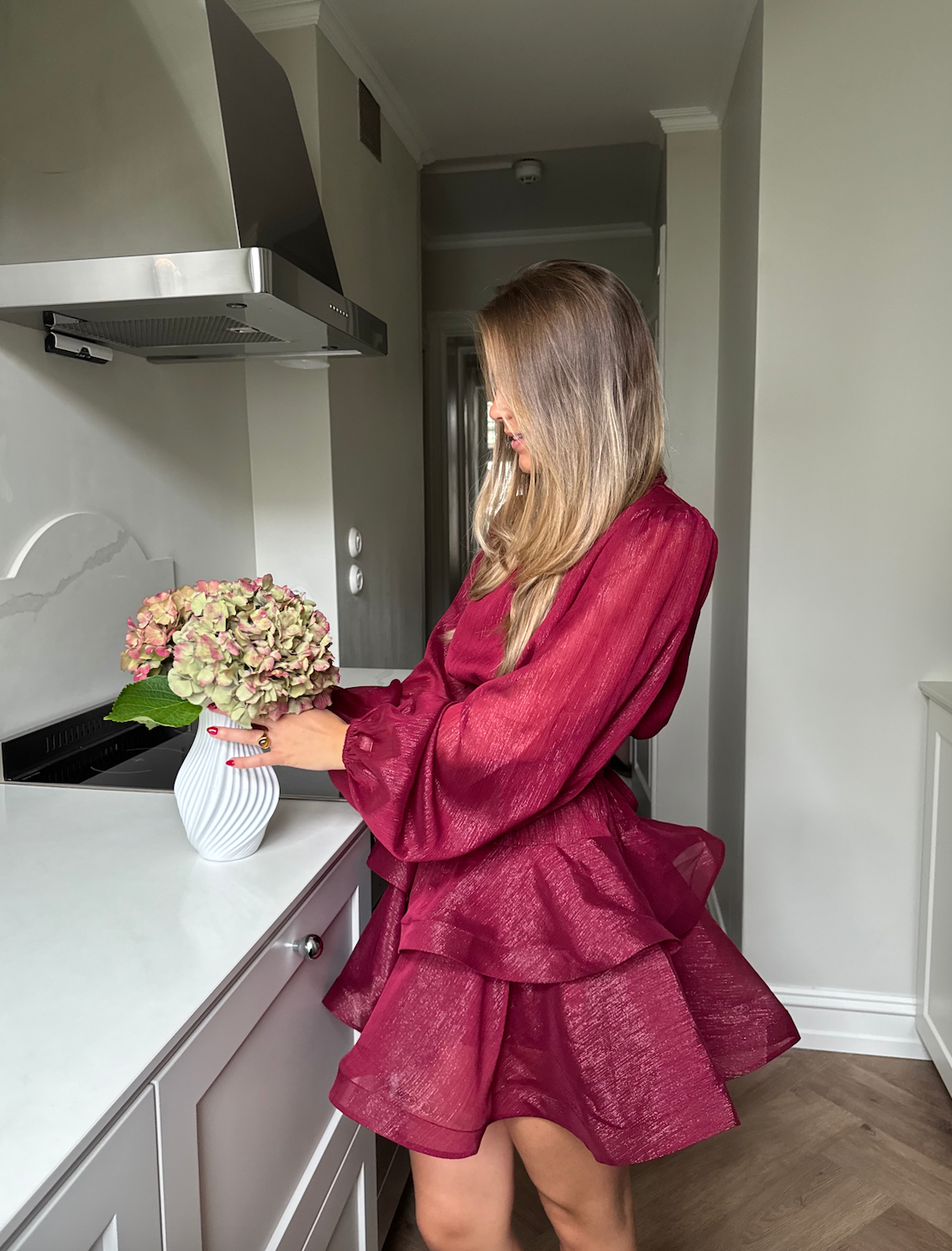 Kelly Minari Dress - Mulberry