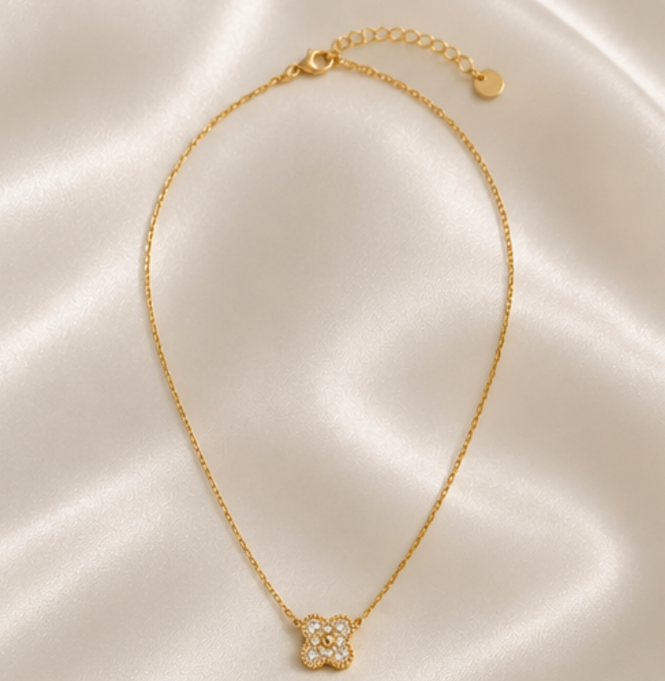 Lone Four Leaf Necklace