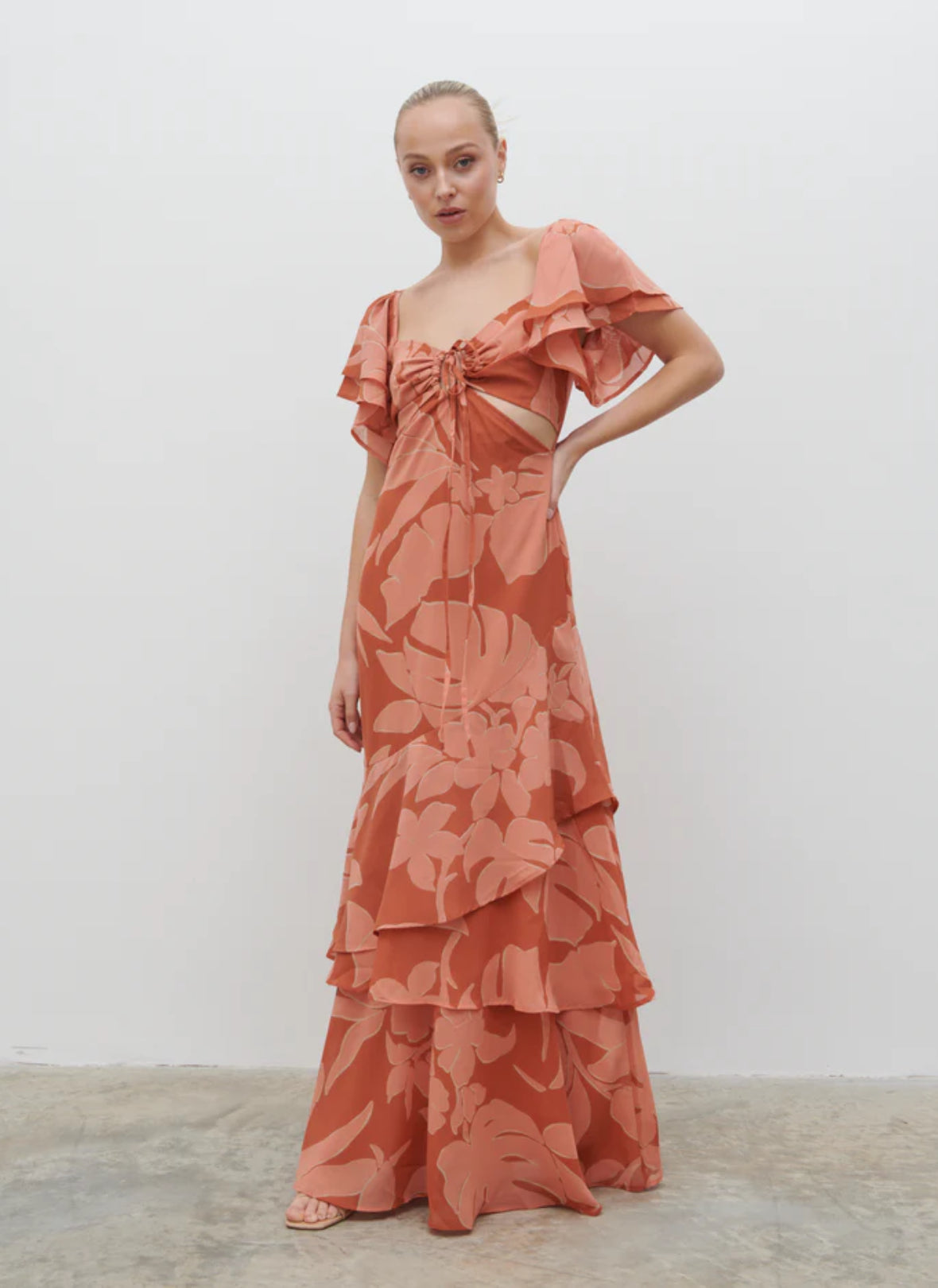 Florence Cut Out Maxi Dress - Kjoler