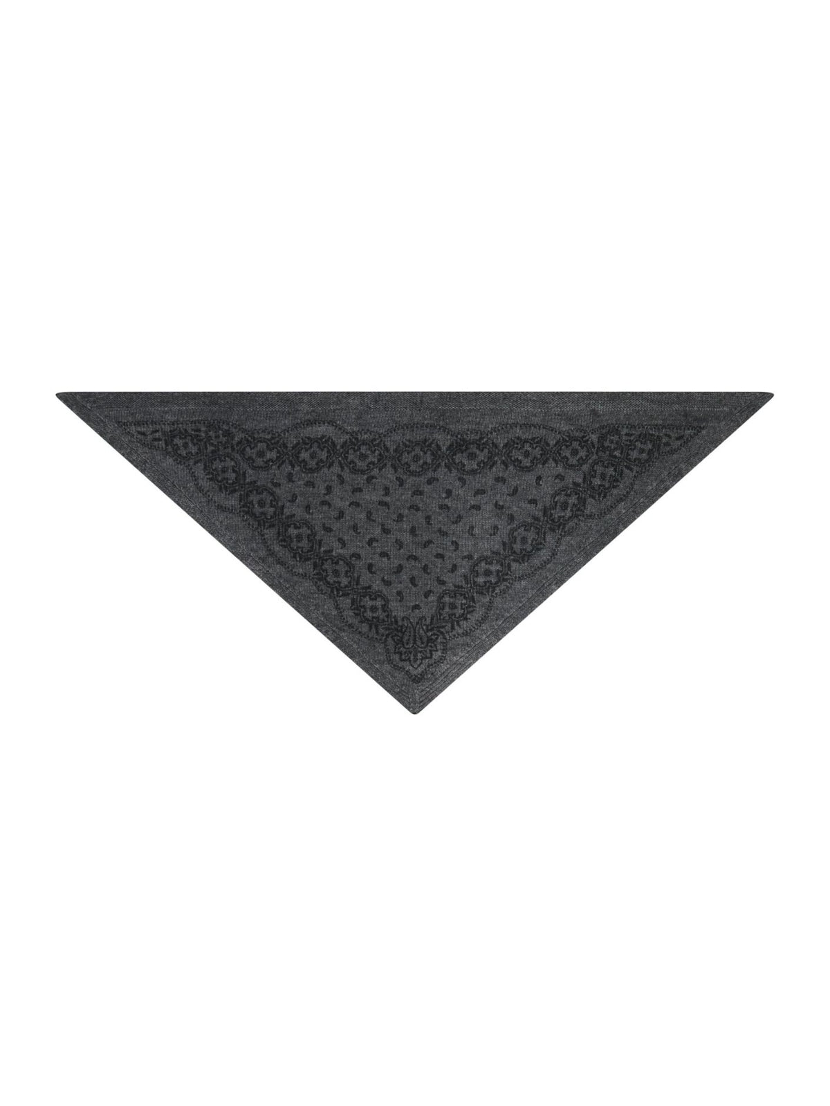 Ariya Paisley Knit Scarf - Antracit melange