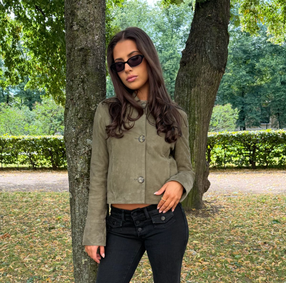Allie Goat Suede Jacket