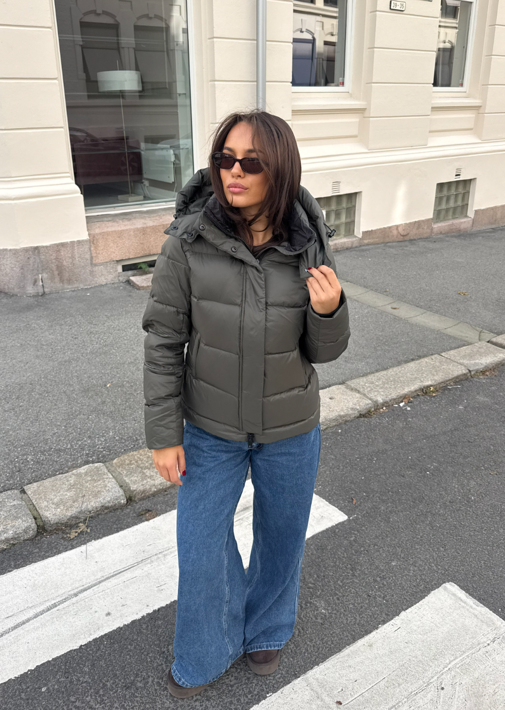 Leah Down Jacket - Olive