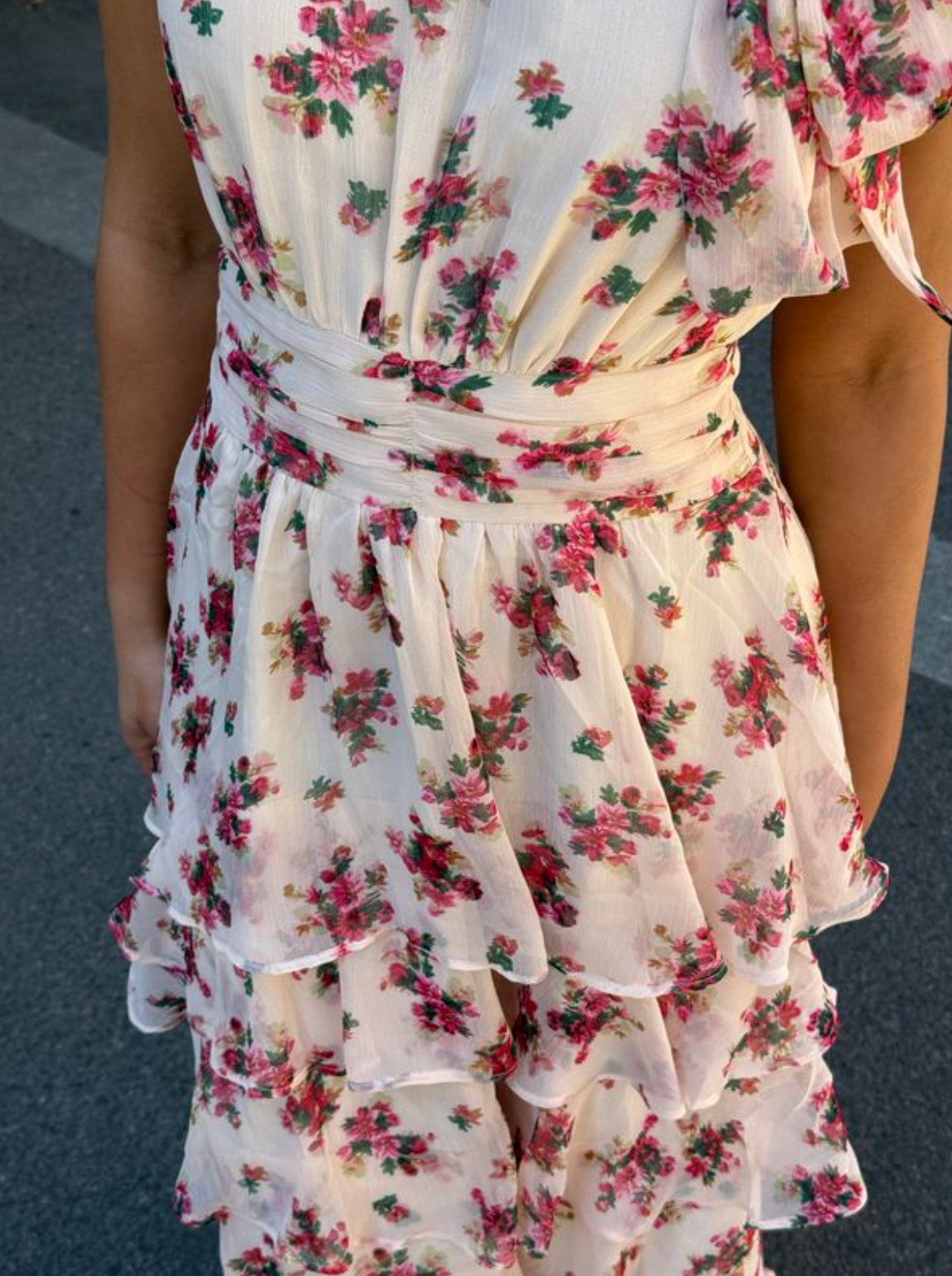Marli Amazing Chiffon Rose Dress