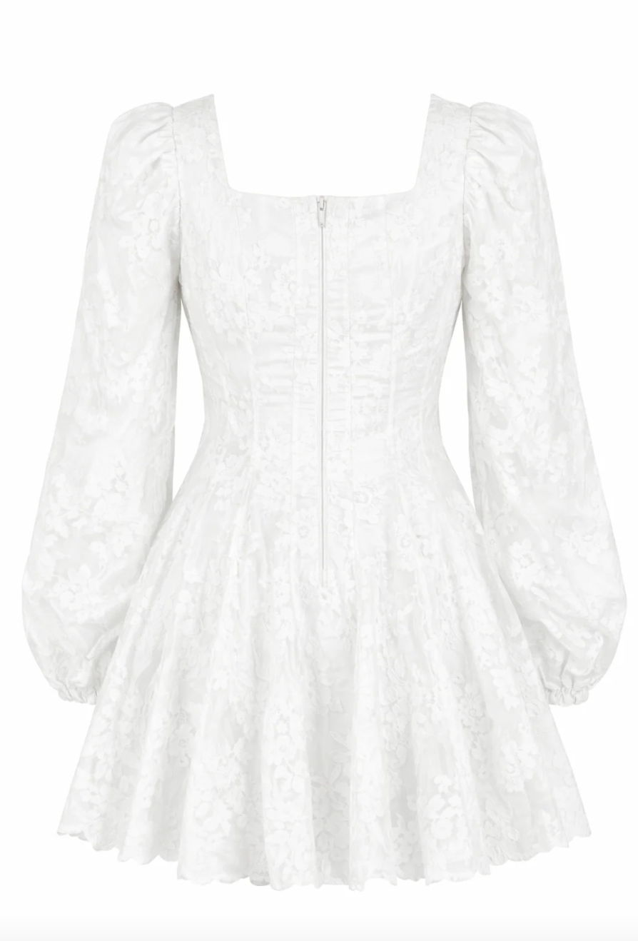 Sophie Lace Dress - White