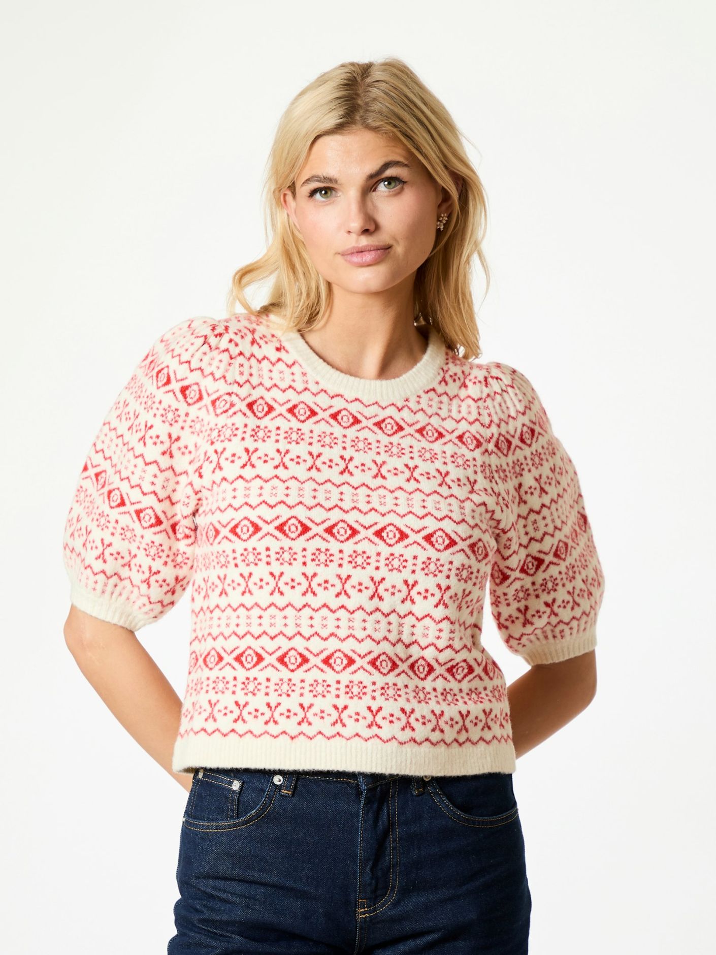 Abi Vintage Knit Blouse - Overdeler