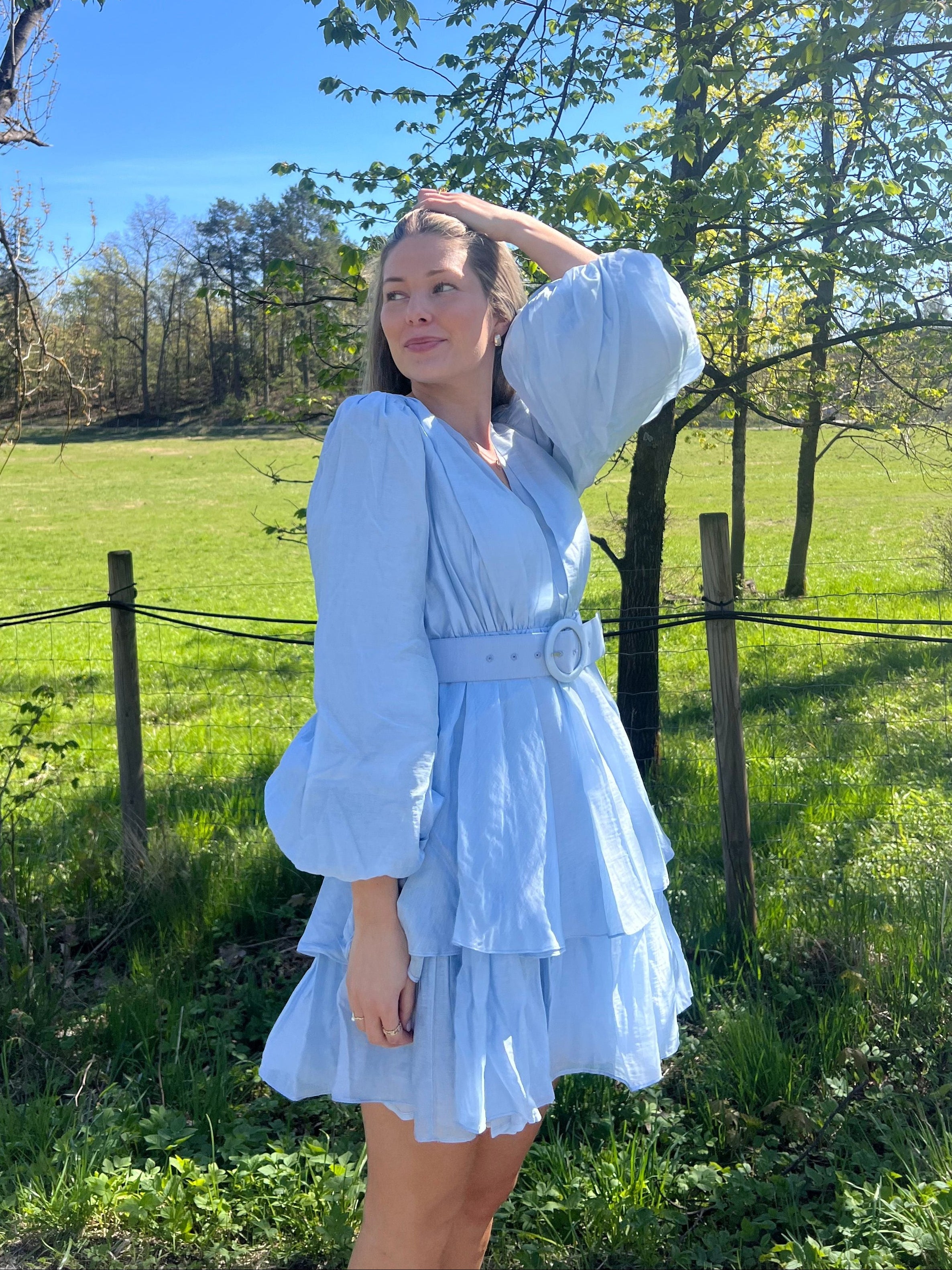 Abina Dress - Light Blue