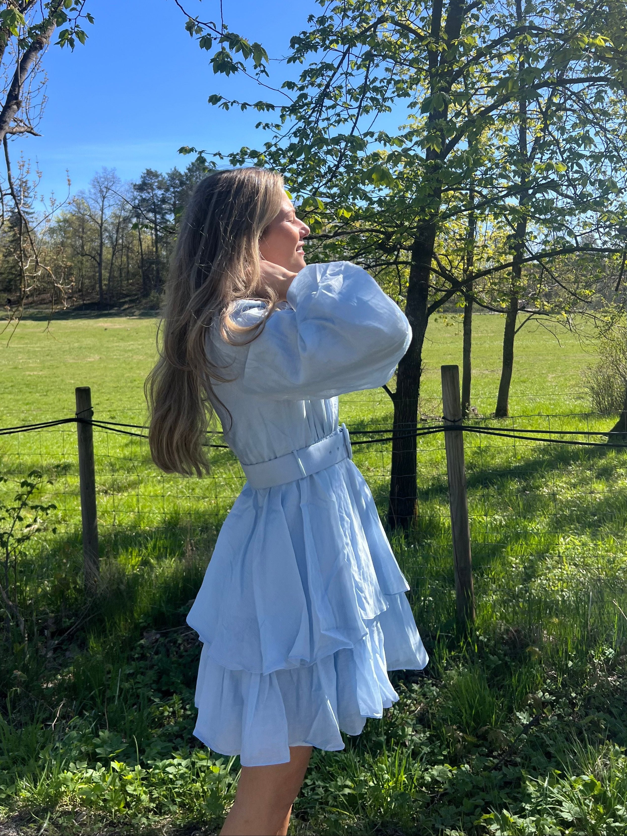 Abina Dress - Light Blue