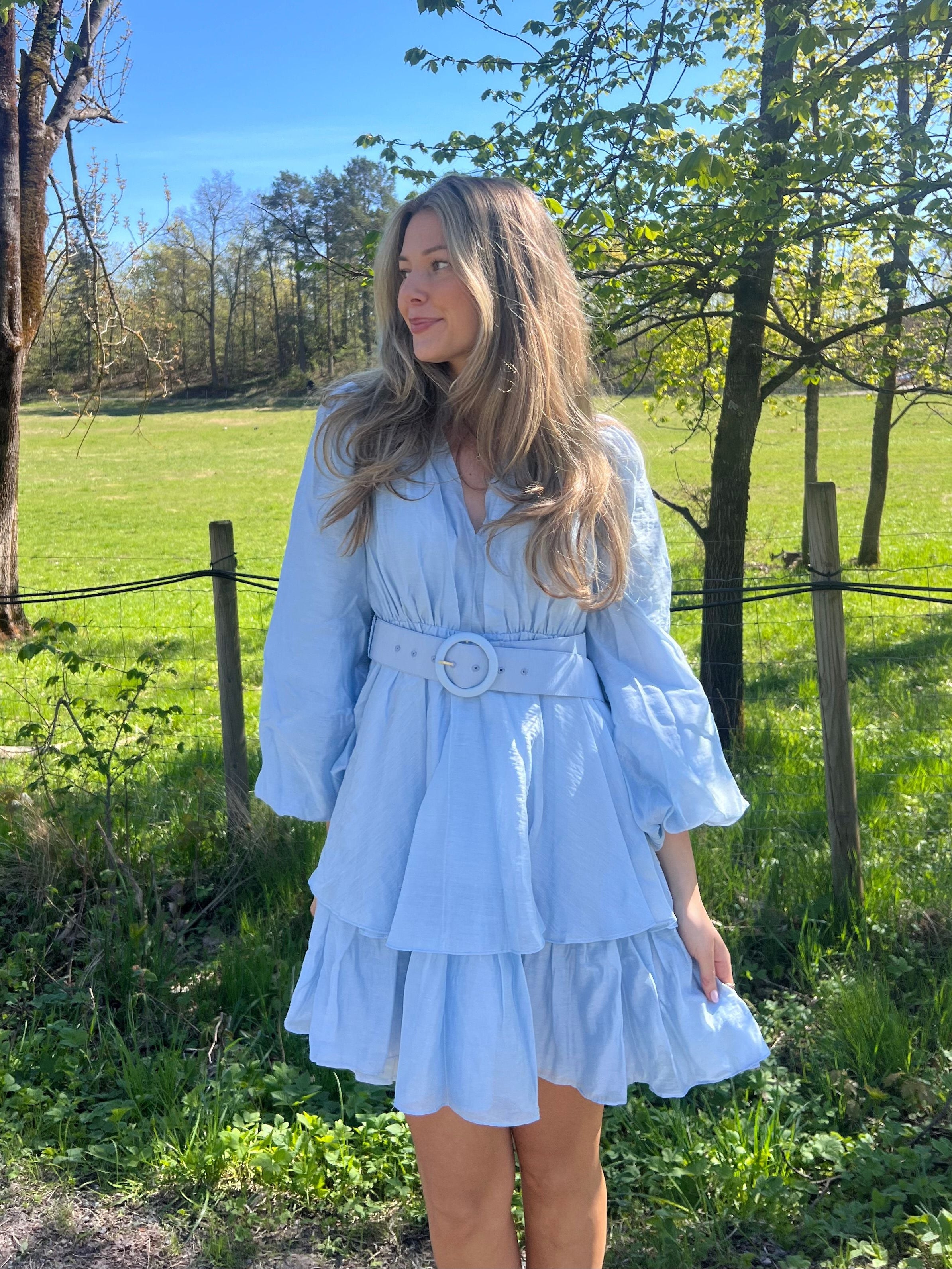 Abina Dress - Light Blue