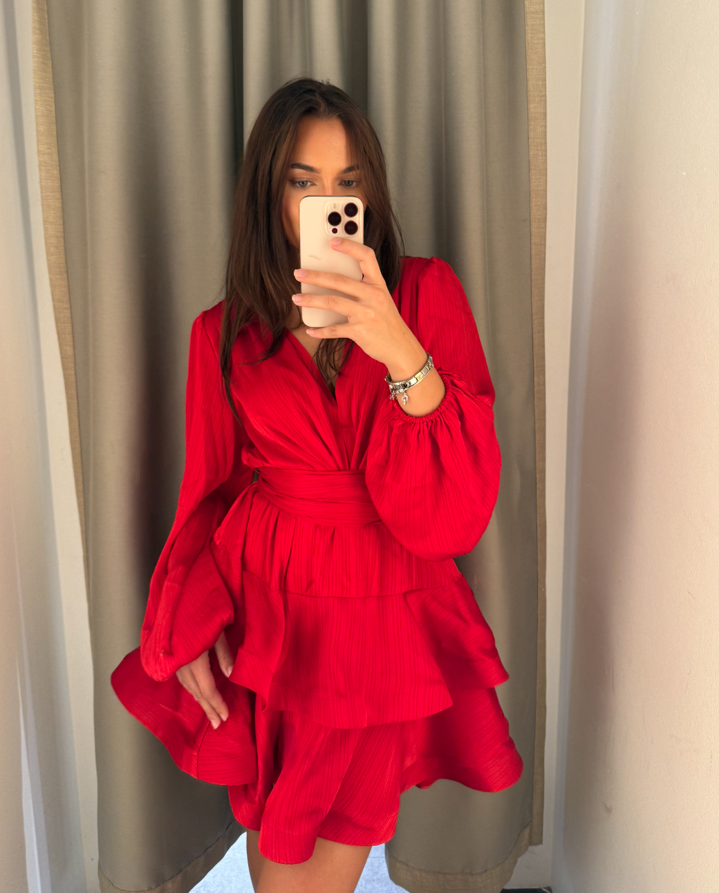 Asya Bedouin Dress - Flare Ruby