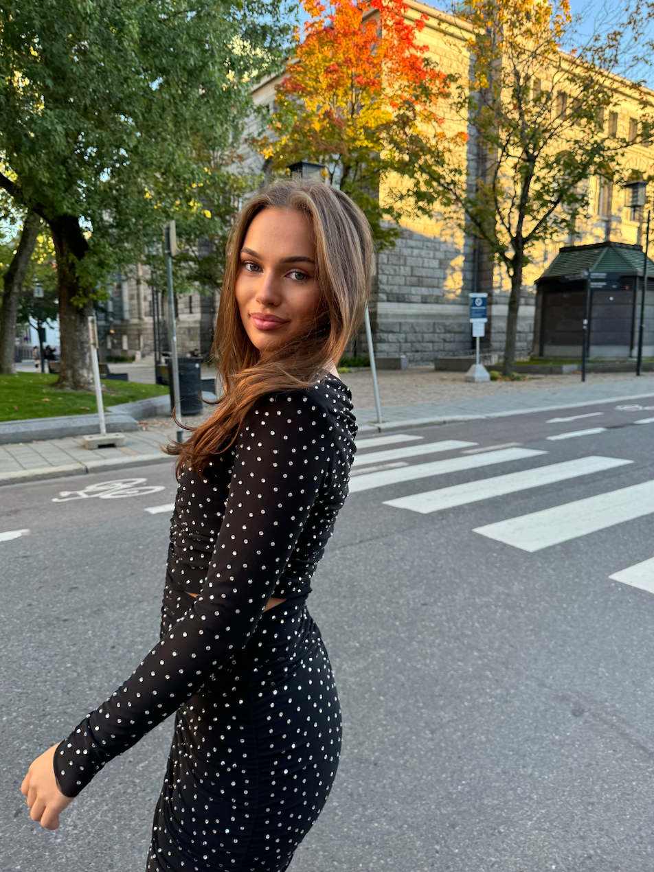 Ahreana Cut Out Stone Dress Kjoler