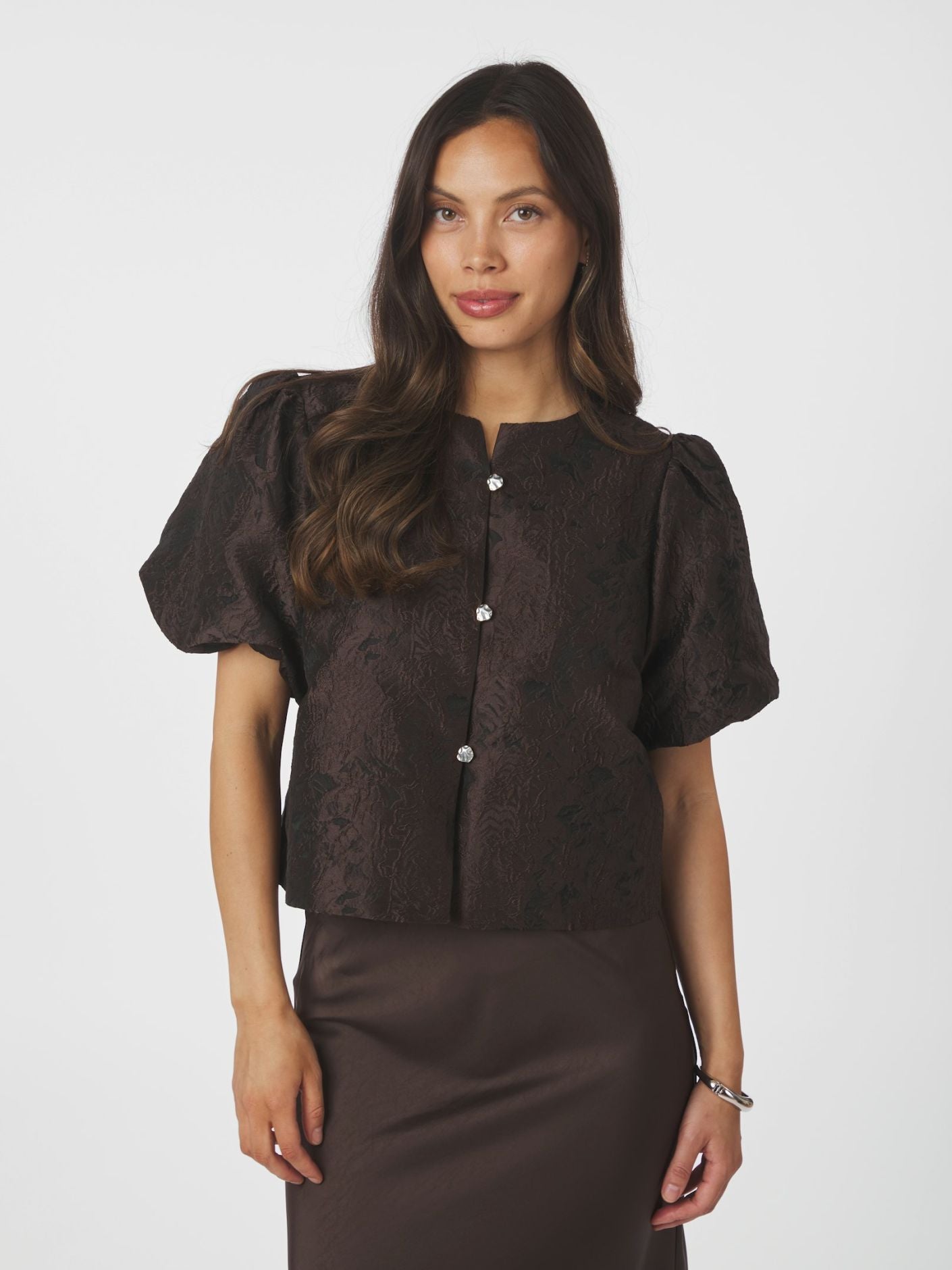 Aisa Brocade Blouse - Overdeler