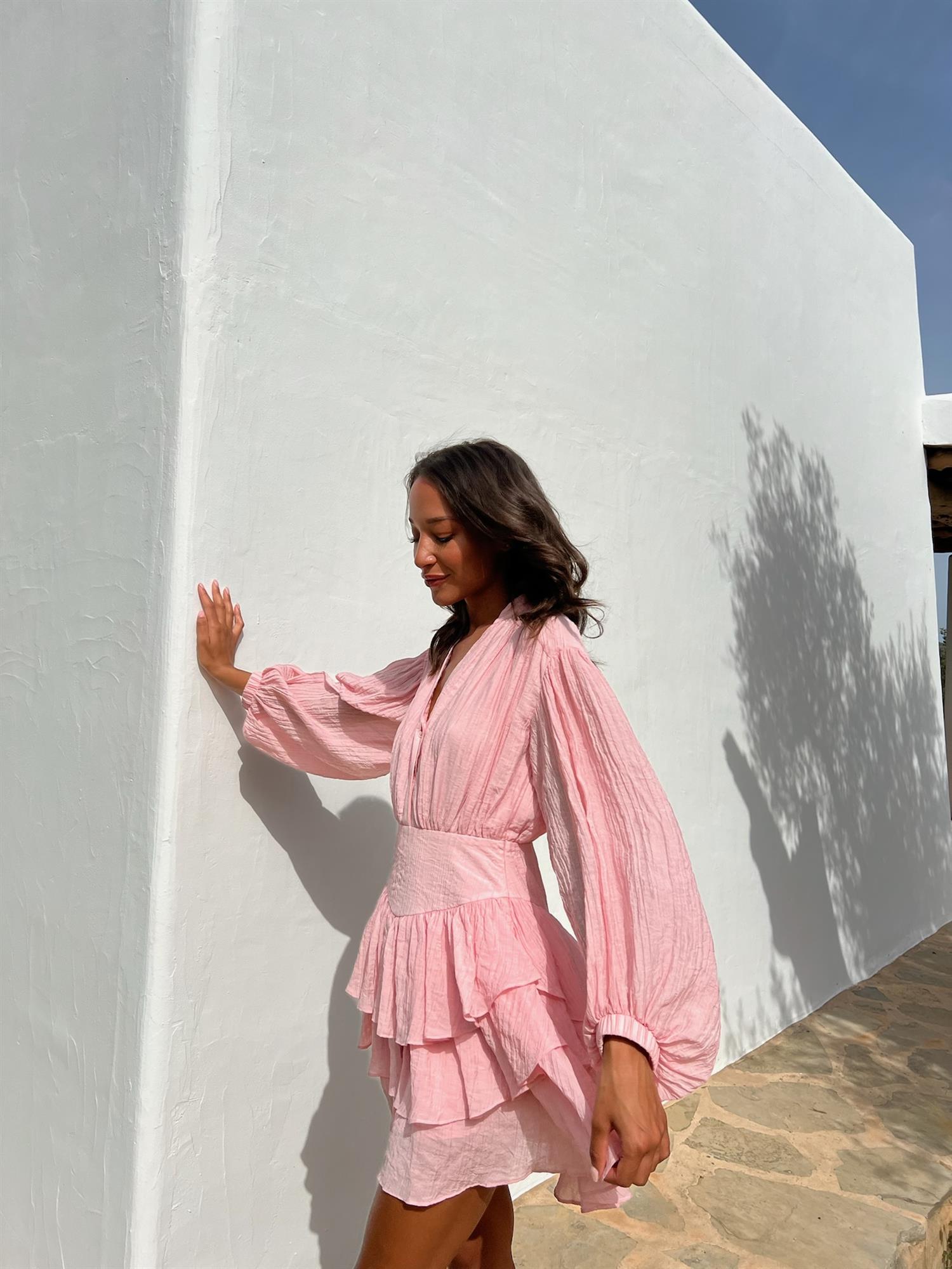 Alaya Mini Ruffle Dress Kjoler