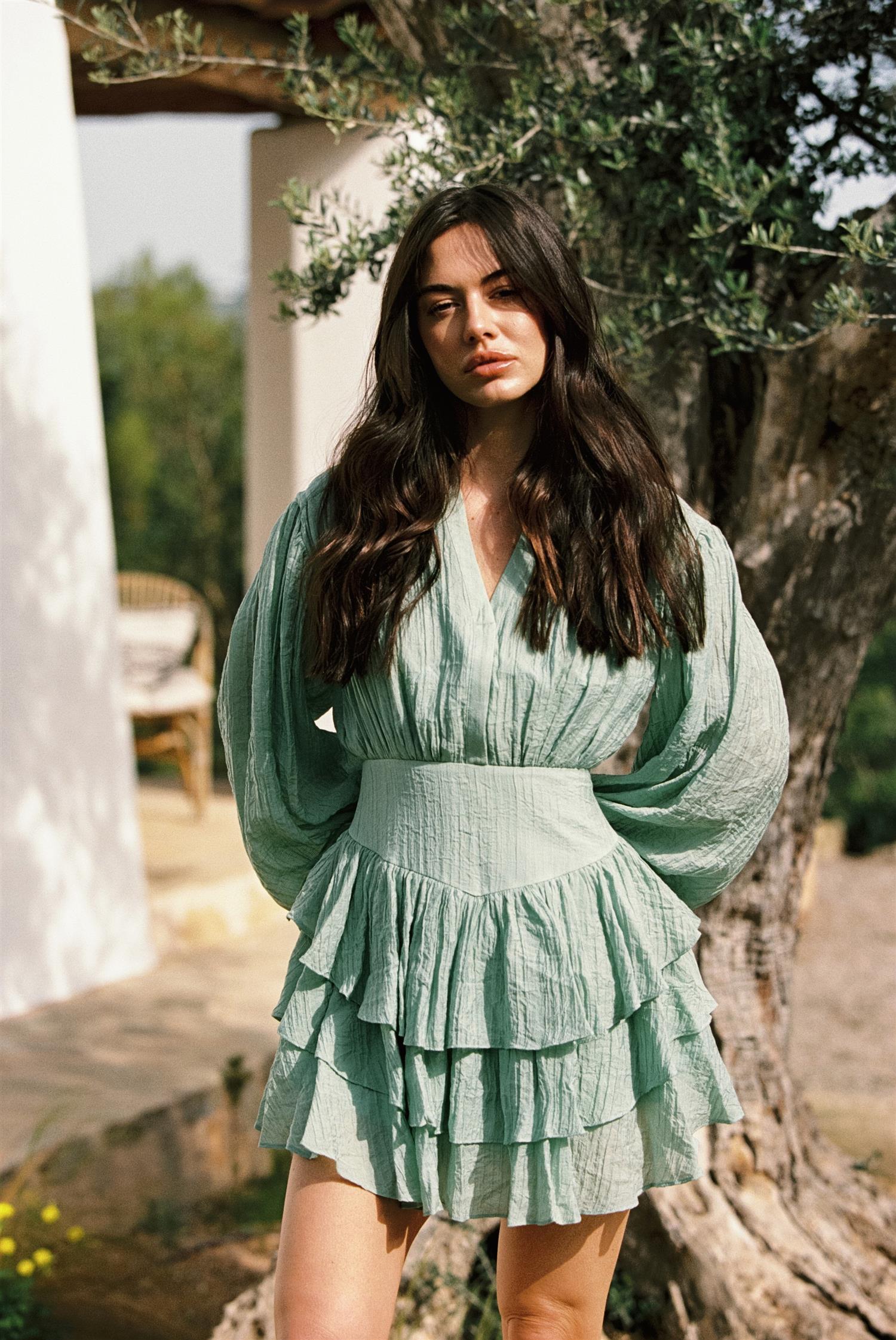 Alaya Mini Ruffle Dress - Kjoler