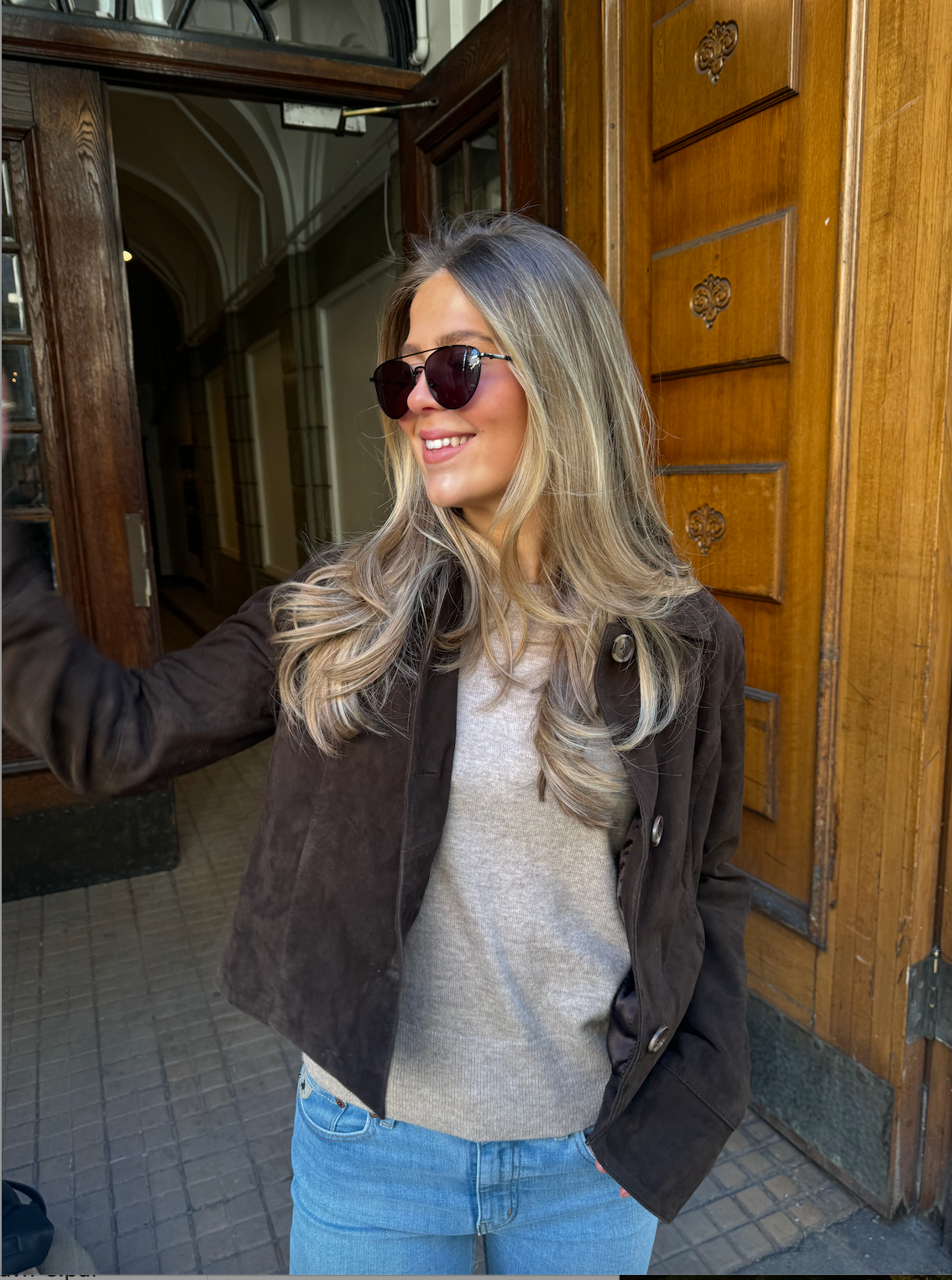 Allie Goat Suede Jacket Jakker