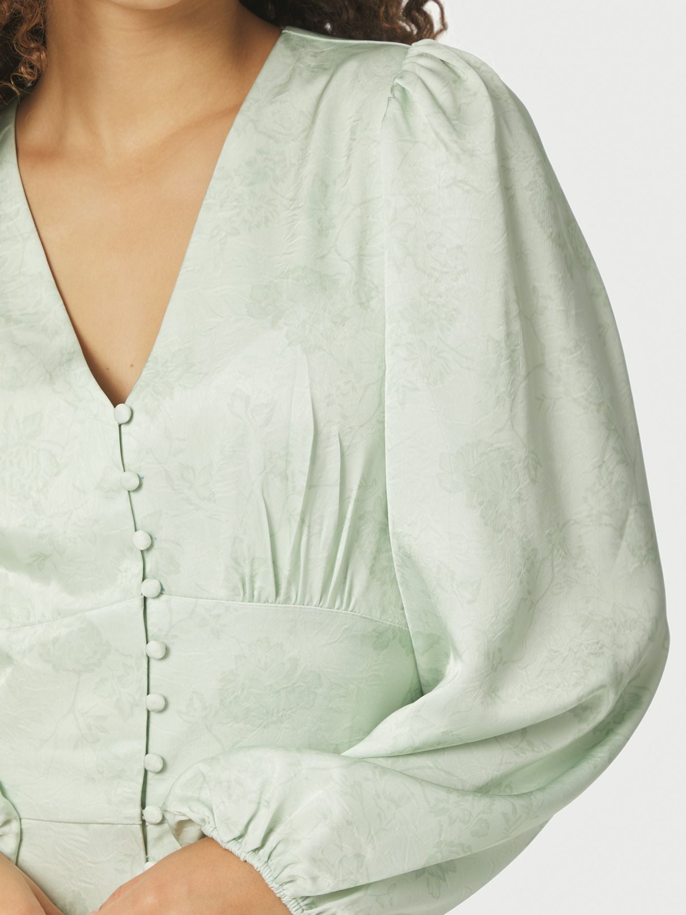 Alto Pattern Sateen Dress - Kjoler