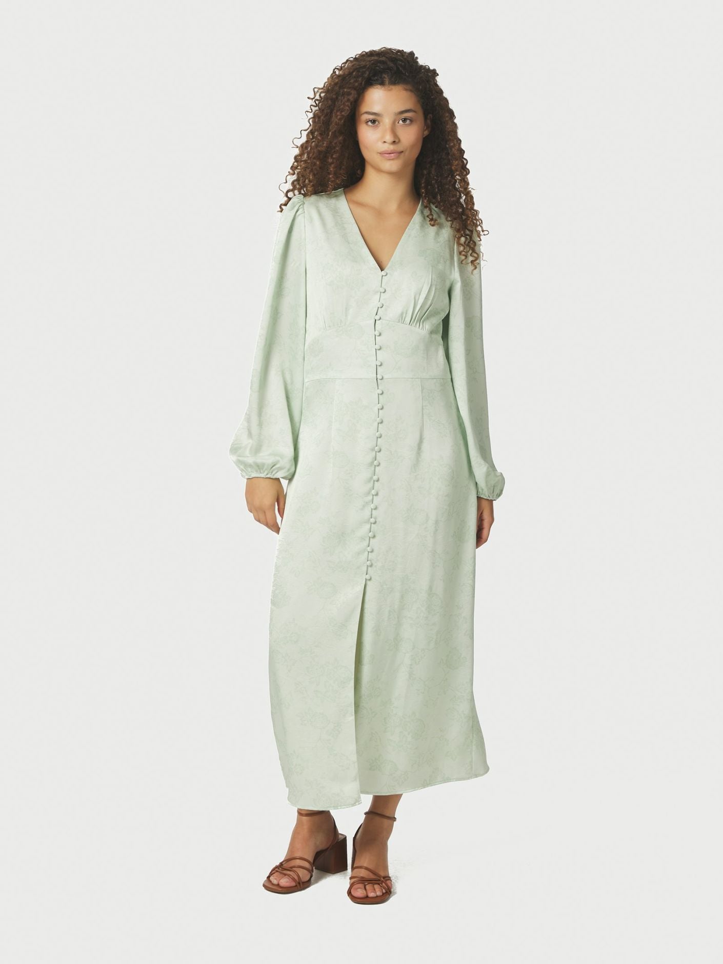 Alto Pattern Sateen Dress - Kjoler