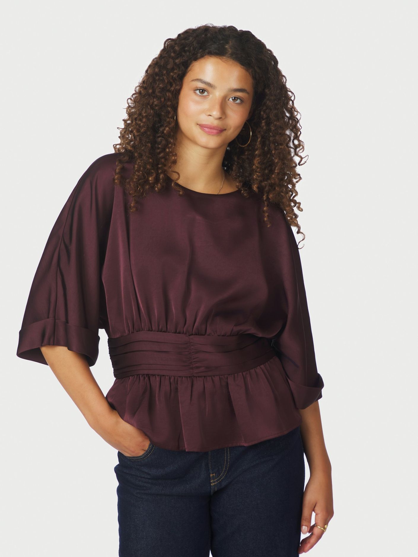 Annegret Heavy Sateen Blouse - Overdeler