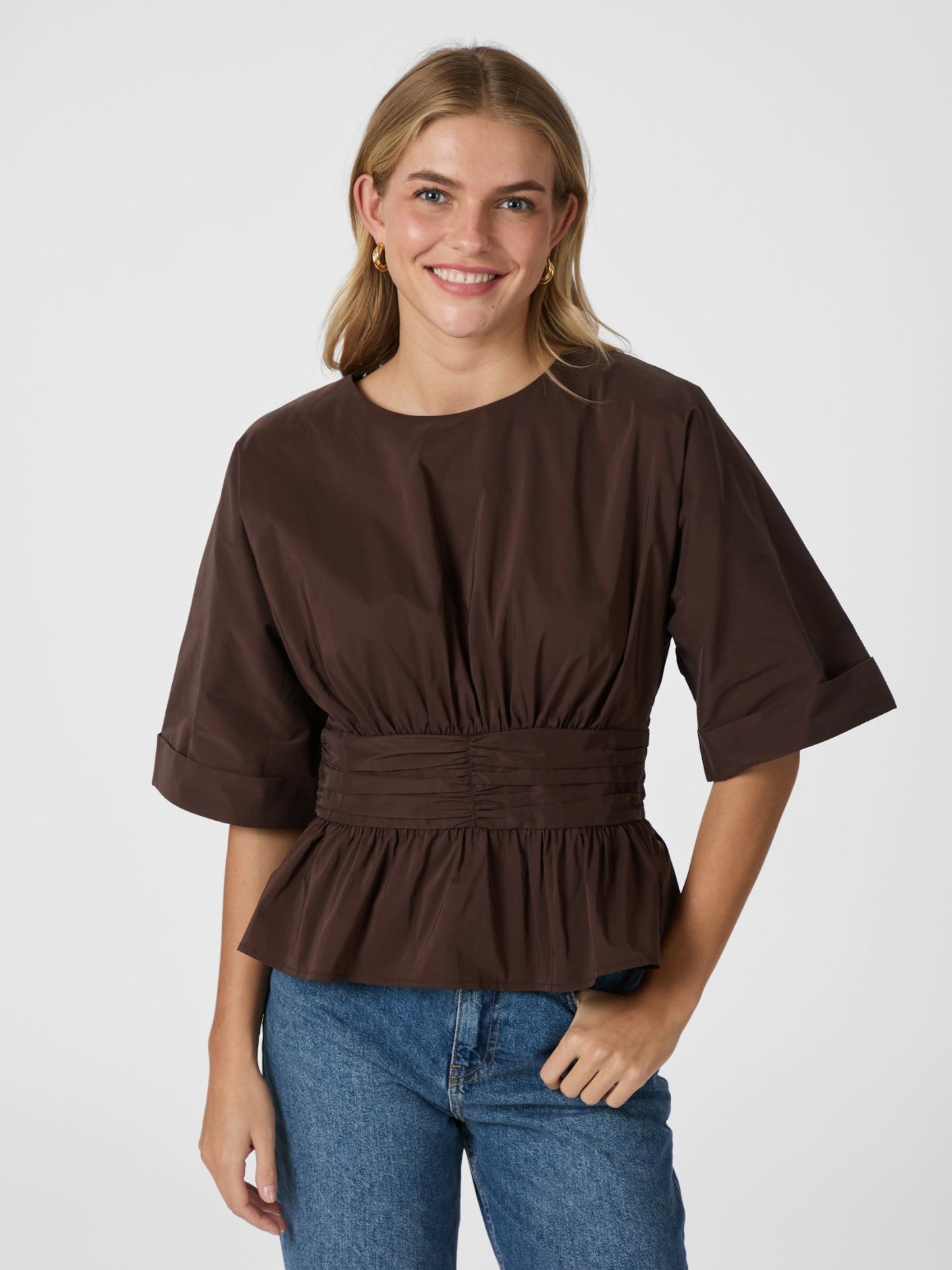 Annegret Poplin Blouse Overdeler