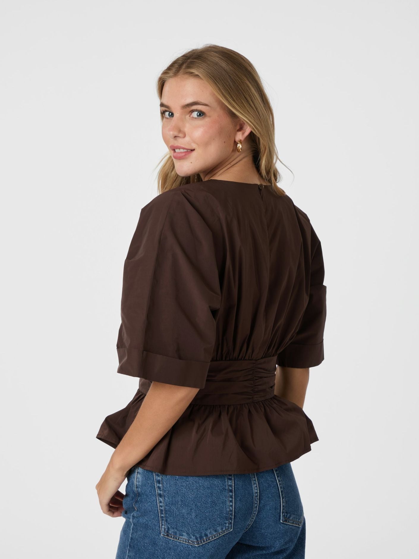Annegret Poplin Blouse Overdeler