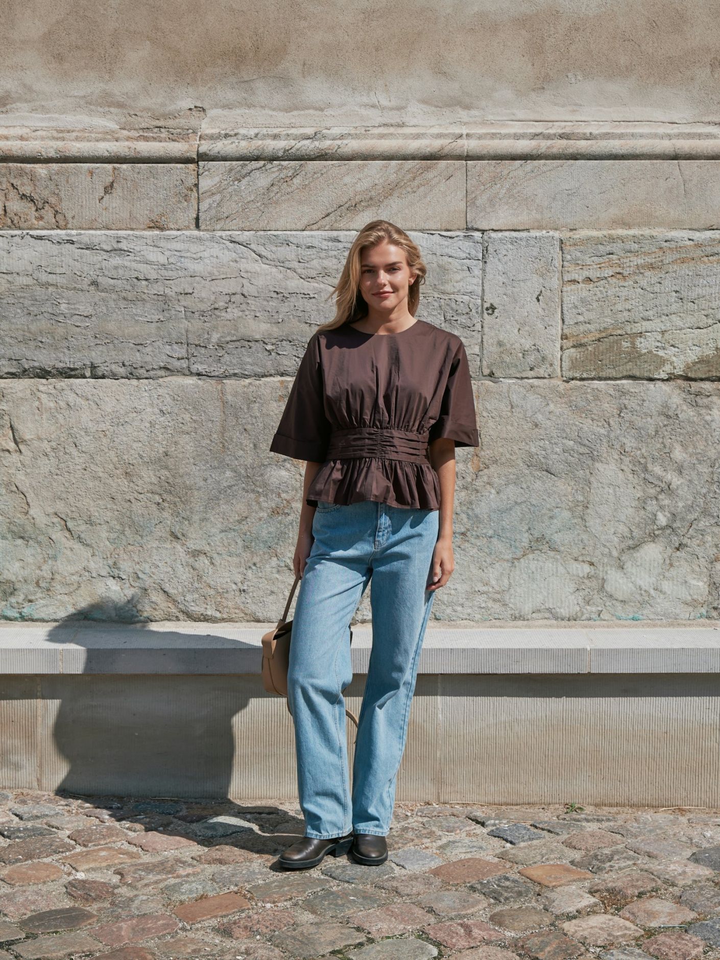 Annegret Poplin Blouse Overdeler