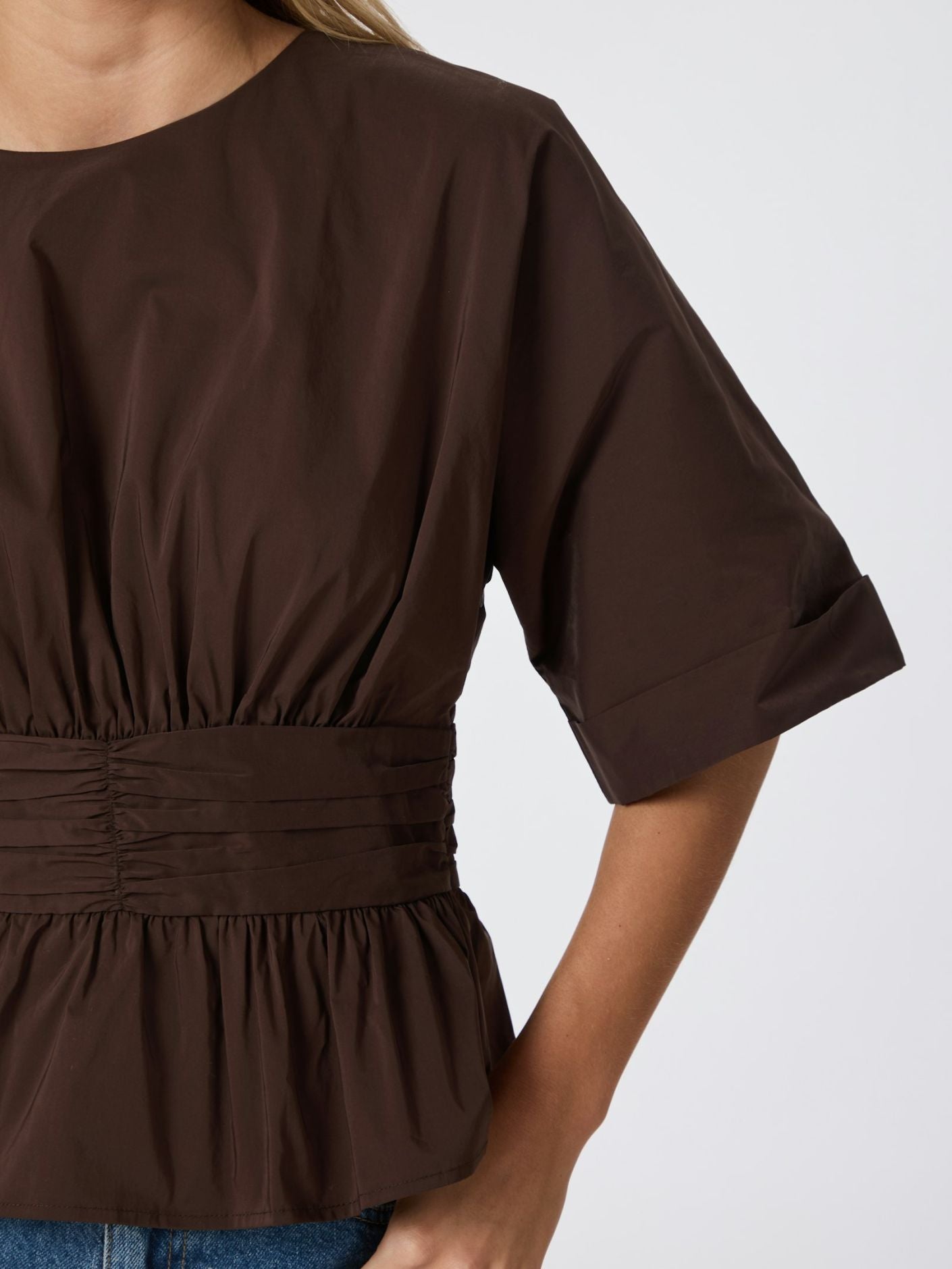 Annegret Poplin Blouse Overdeler