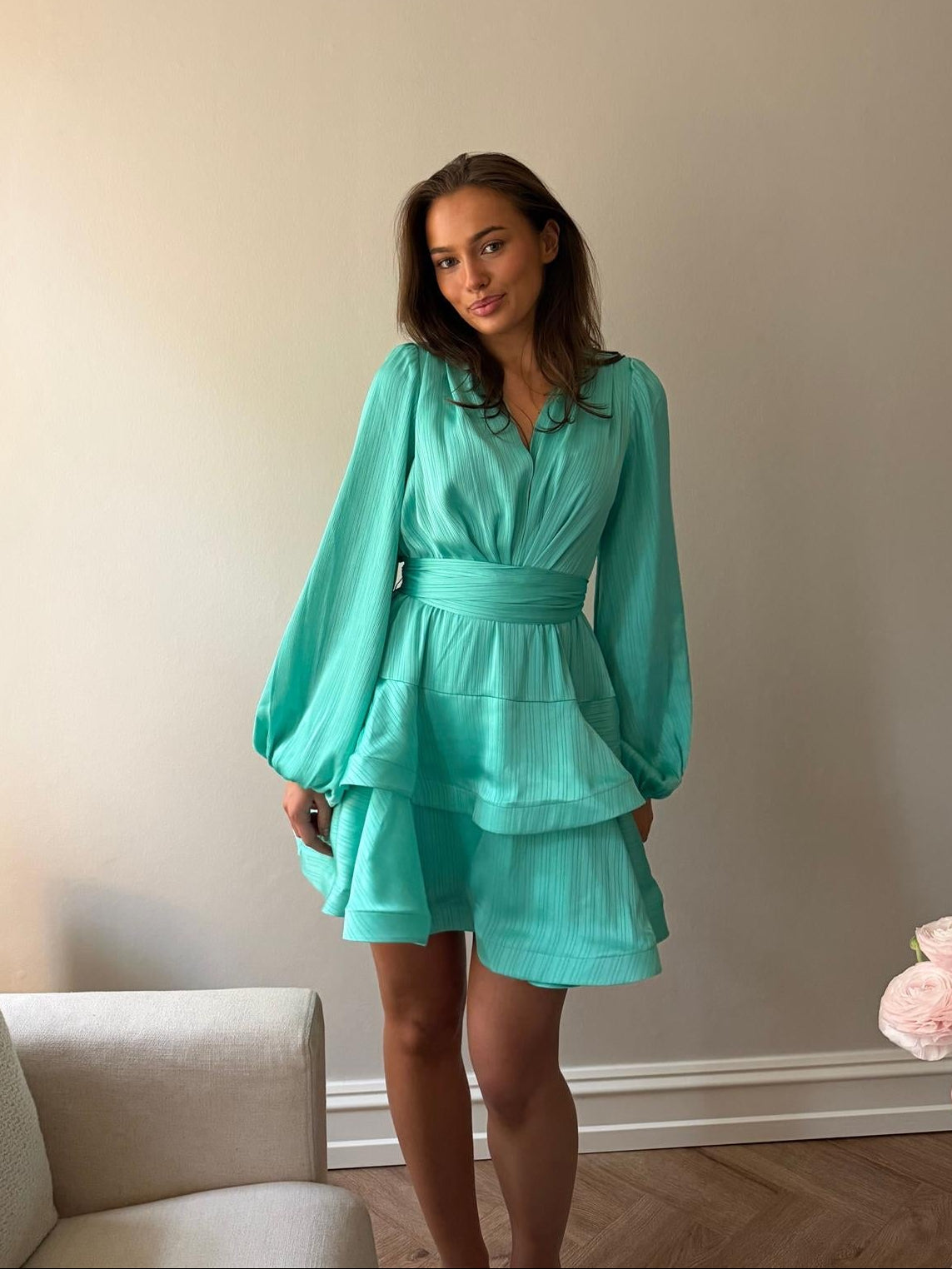 Asya Bedouin Dress - Emerald Sage - Kjoler