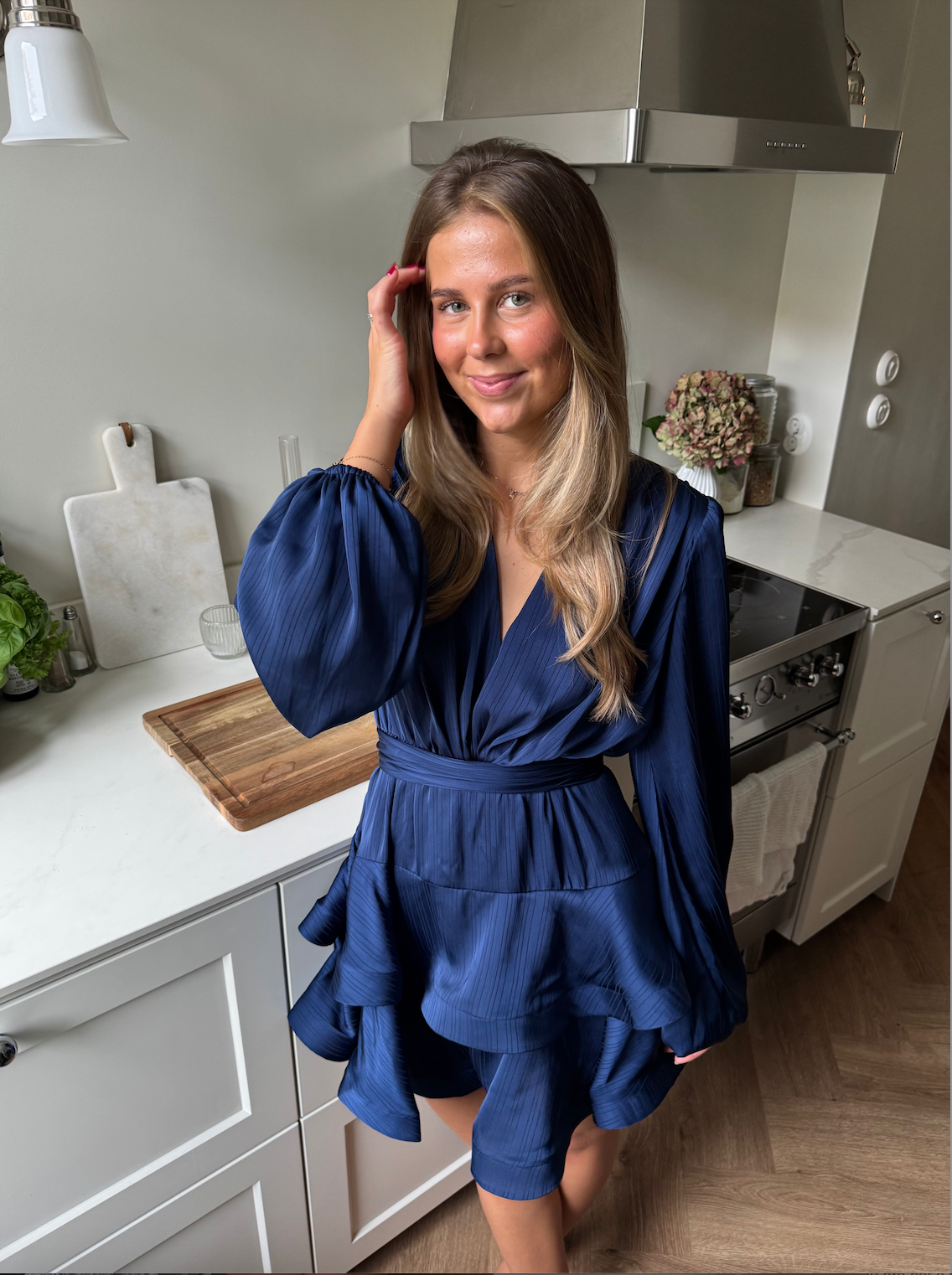 Asya Bedouin Dress - Grain Marine - Kjoler