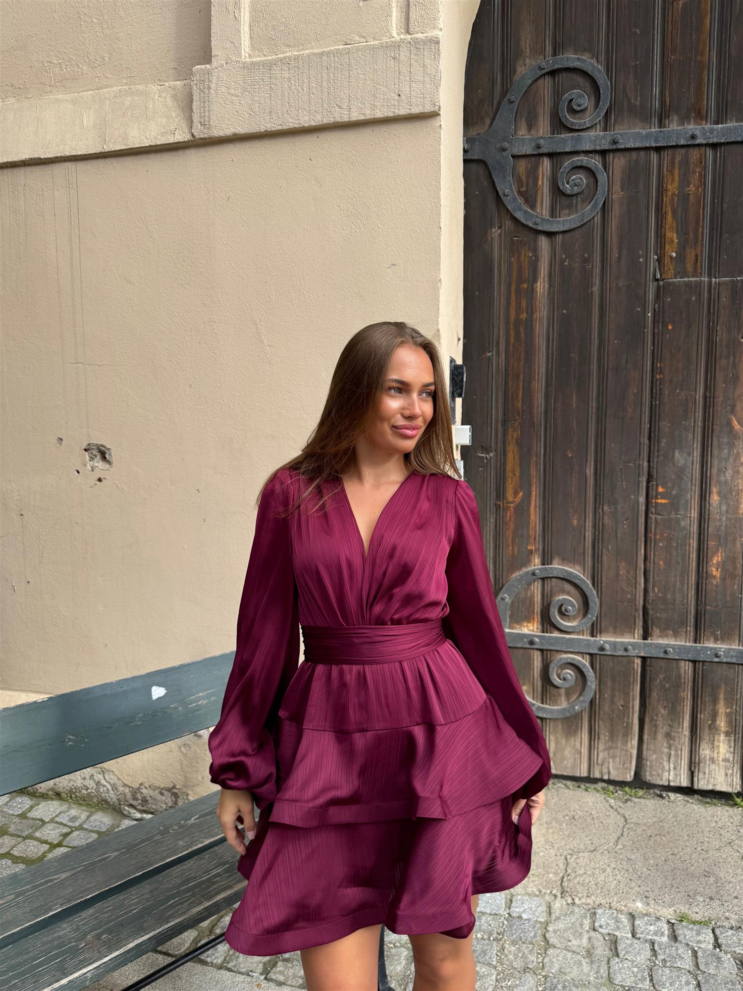 Asya Bedouin Dress - Mulberry - Kjoler