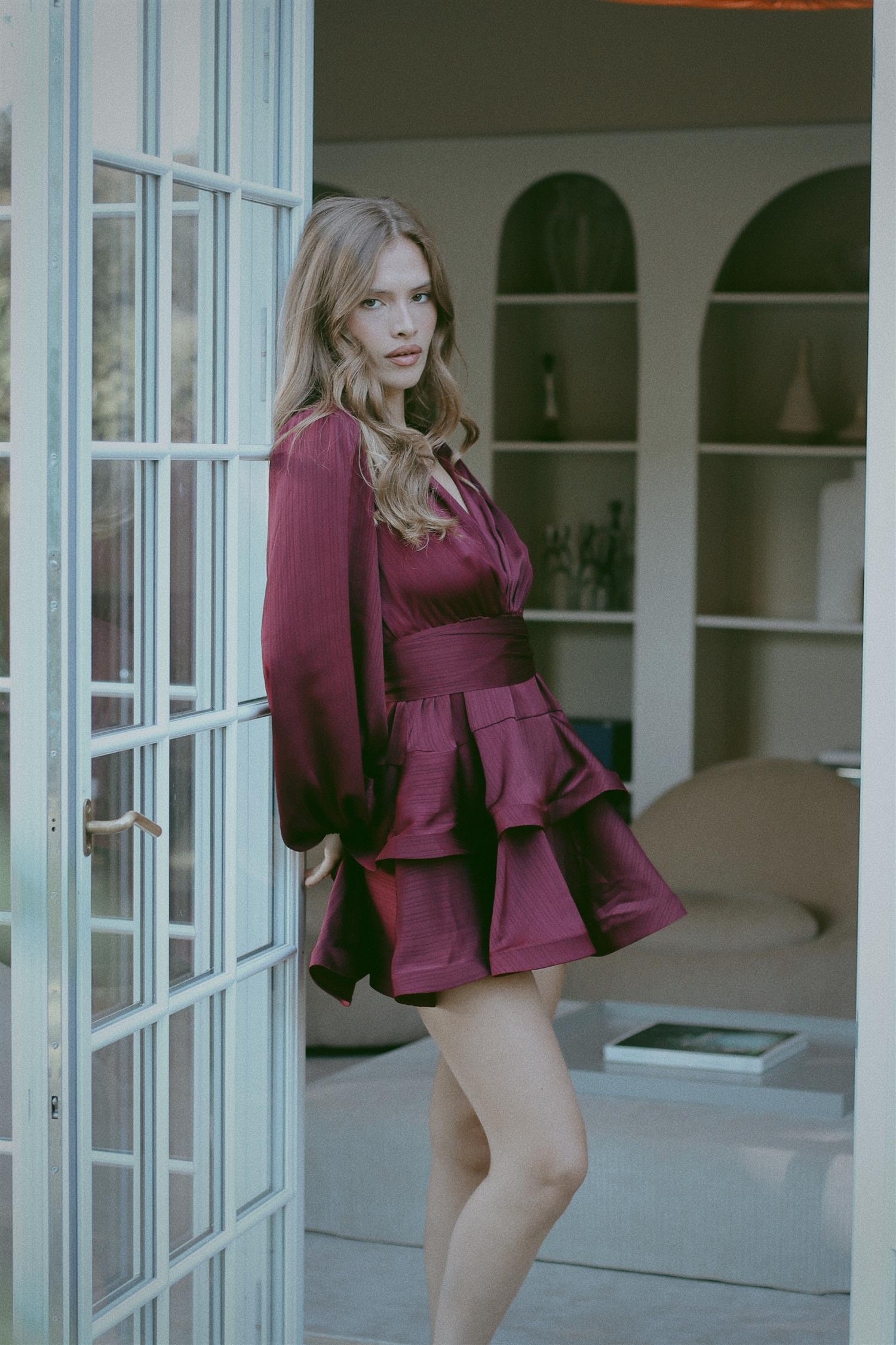 Asya Bedouin Dress - Mulberry - Kjoler