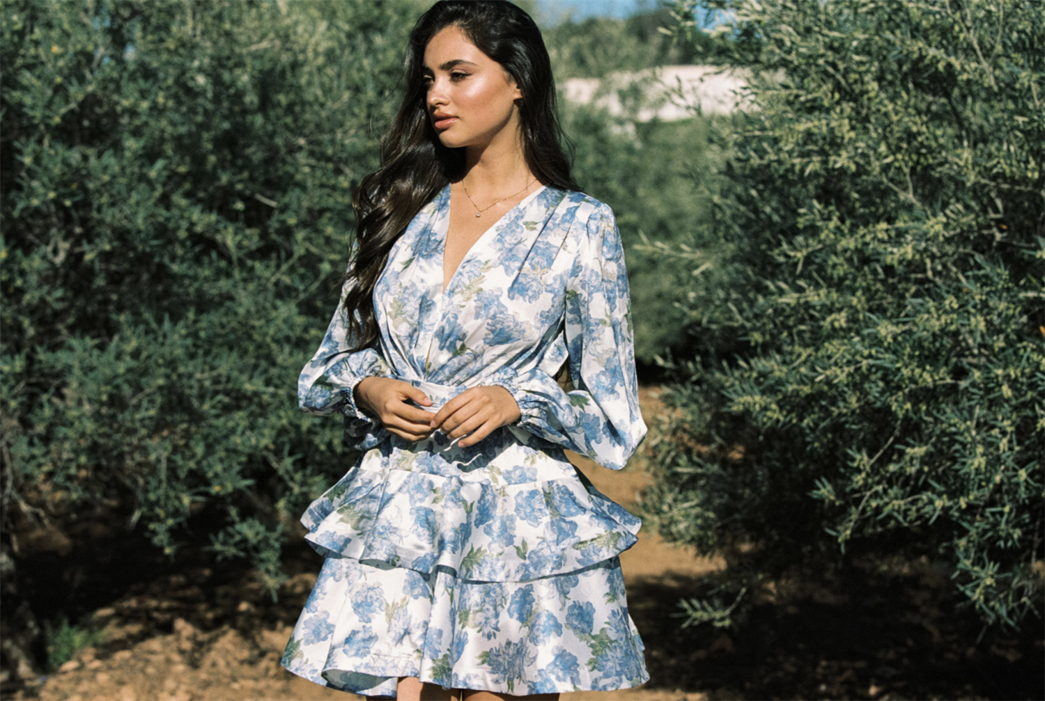 Asya Bedouin Dress - Saxe Azure - Kjoler