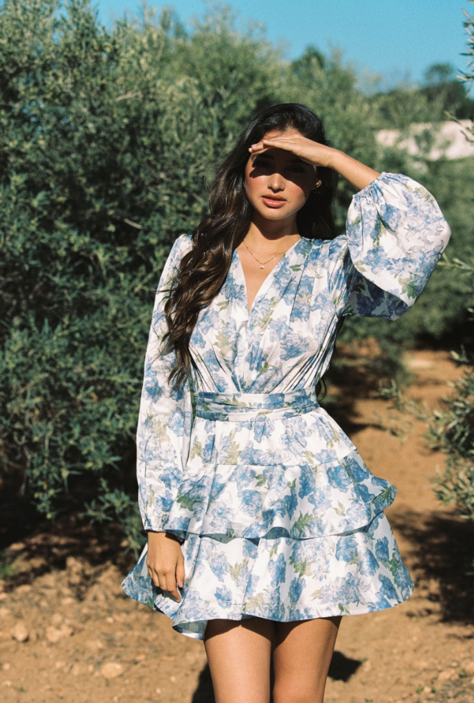 Asya Bedouin Dress - Saxe Azure - Kjoler