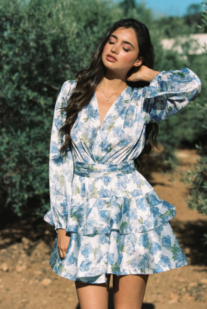 Asya Bedouin Dress - Saxe Azure - Kjoler