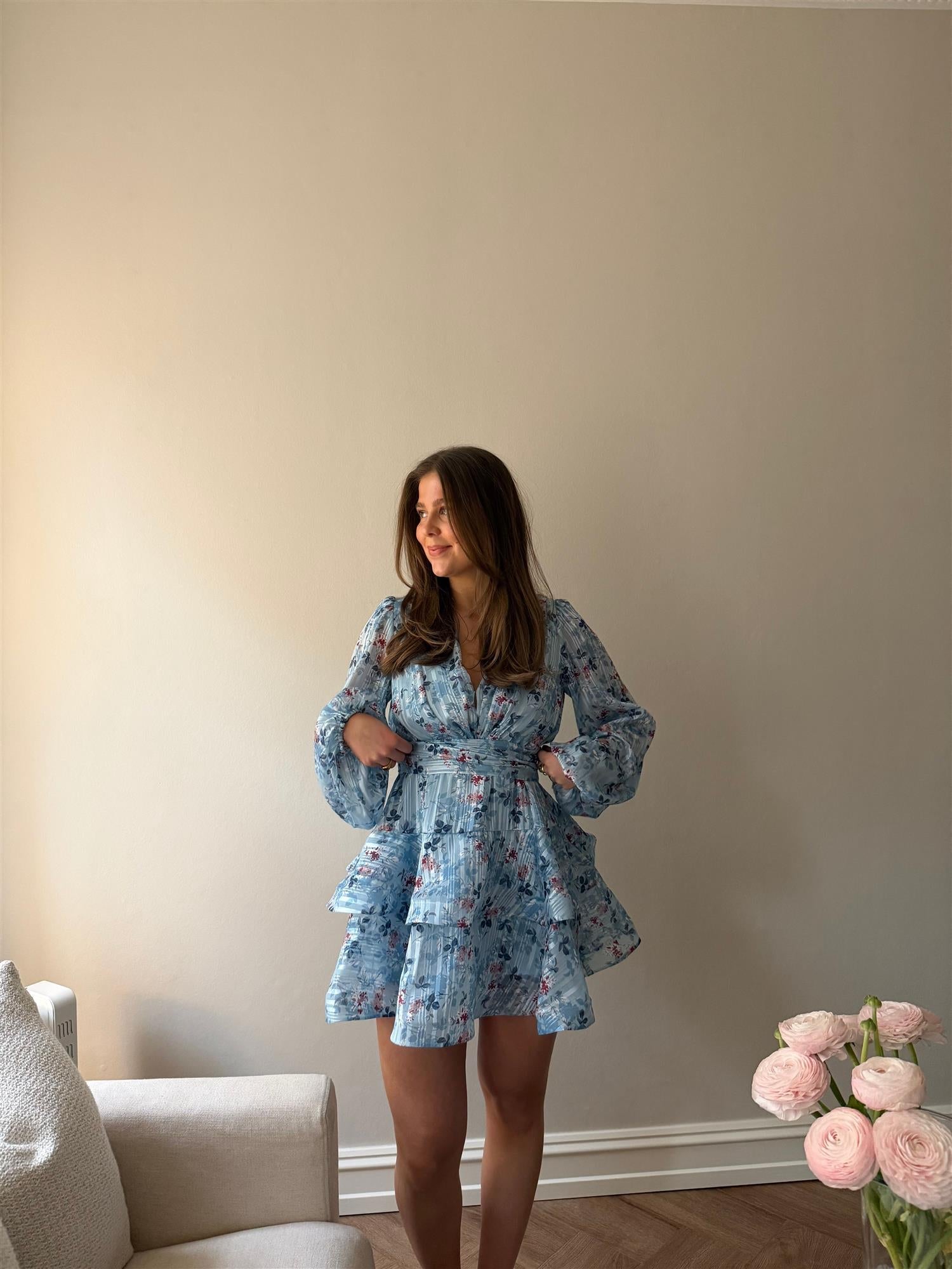 Asya Bedouin Dress - Sea Bloom - Kjoler