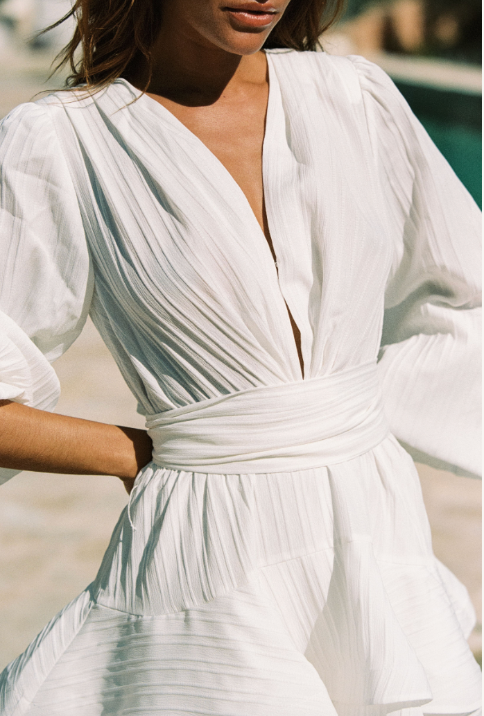 Asya Bedouin Dress - Snow Flake - Kjoler