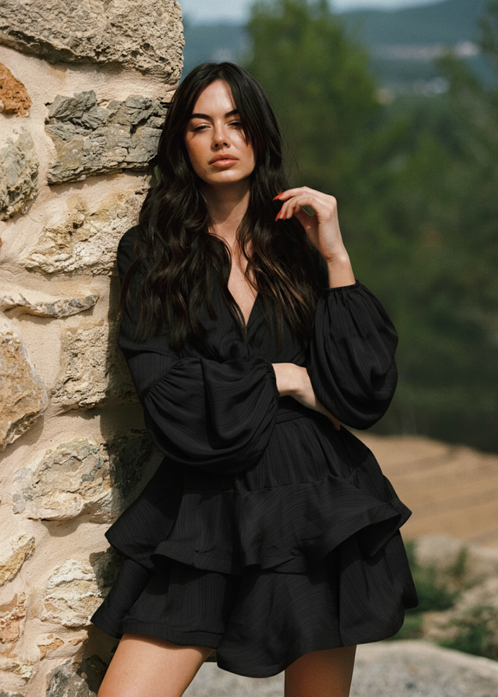 Asya Bedouin Dress Svart Kjoler