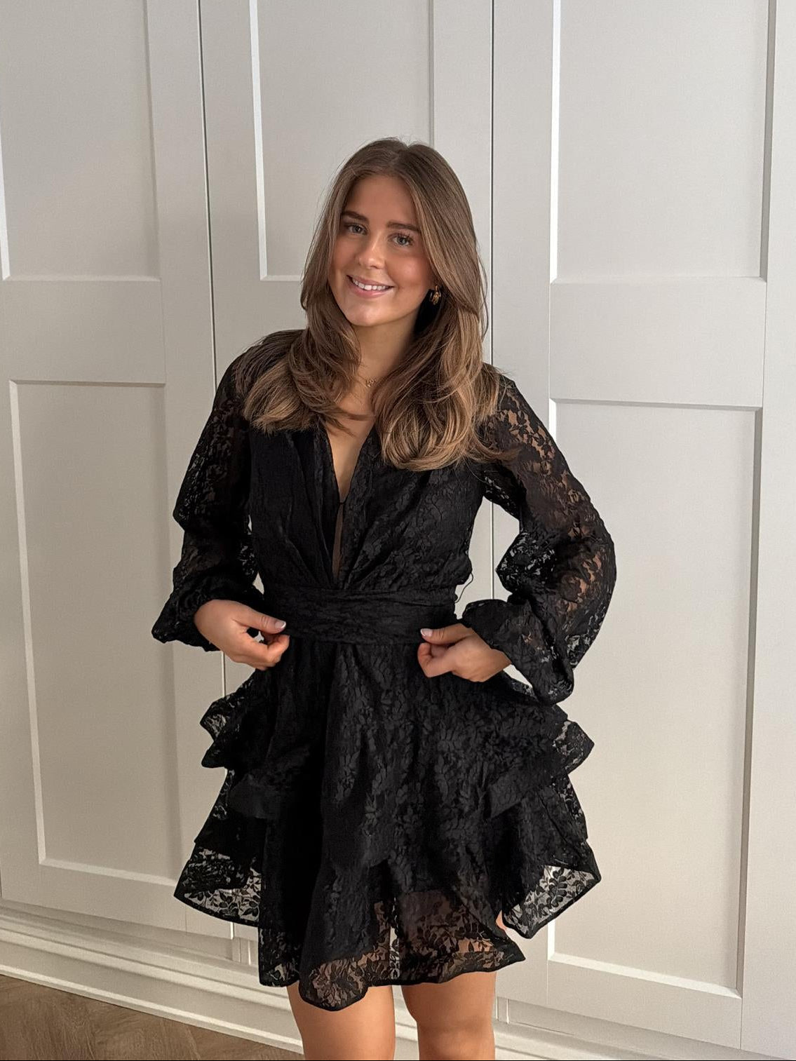 Asya Bedouin Lace Dress - Onyx Treasure - Kjoler