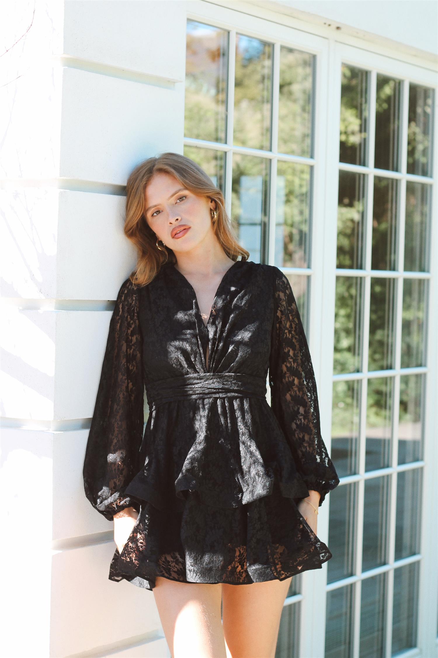 Asya Bedouin Lace Dress - Onyx Treasure - Kjoler