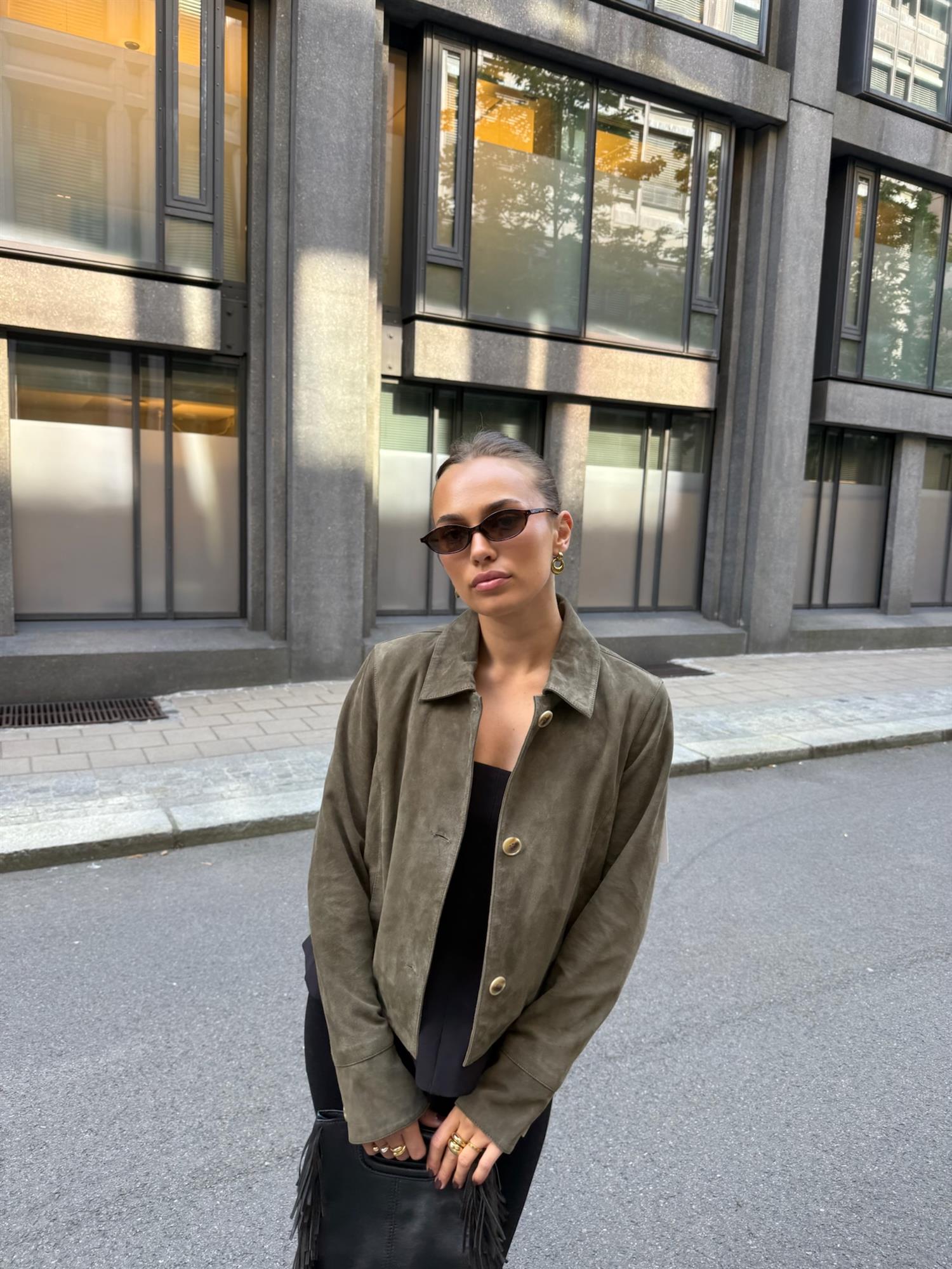 Allie Goat Suede Jacket