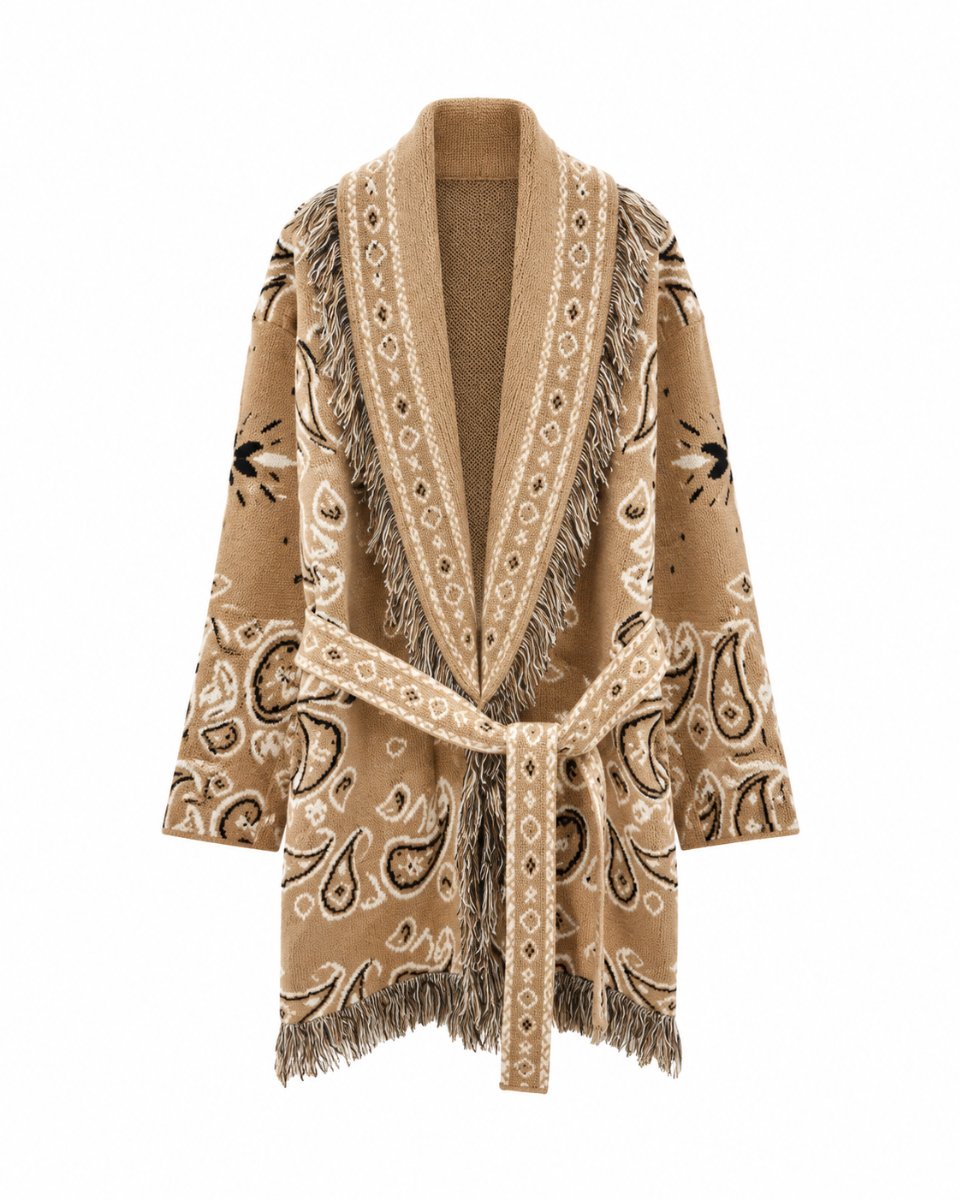Long Fringed Paisley Jacket