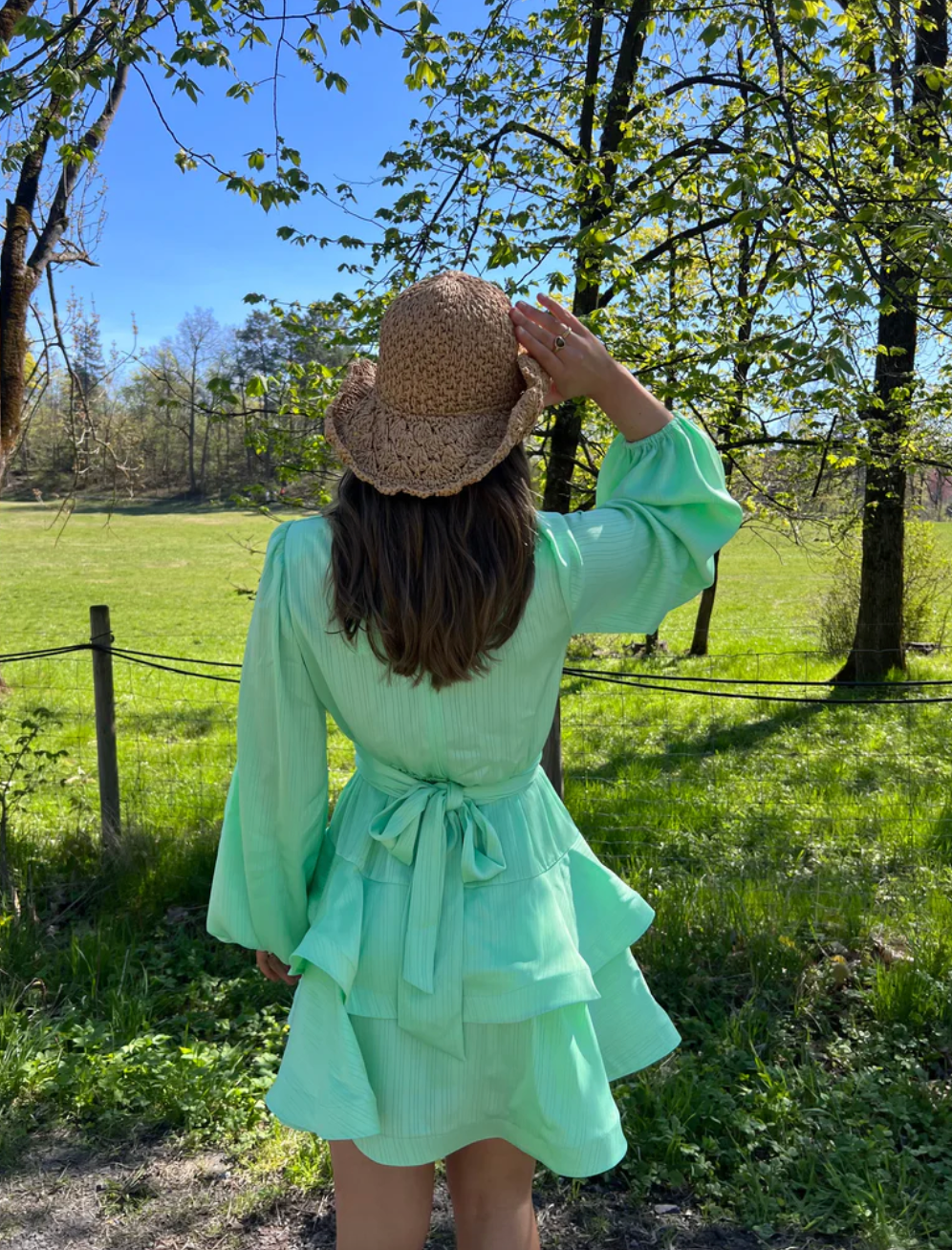 Asya Bedouin Dress - Mint Sage