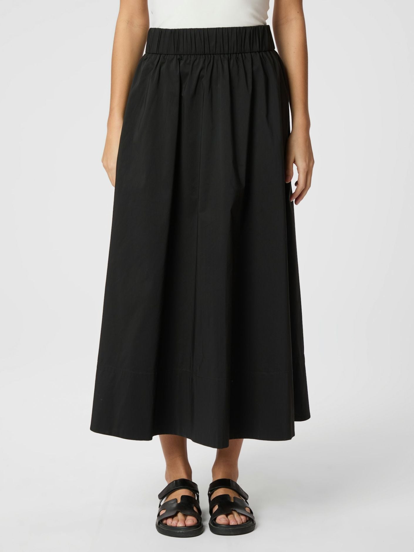 Yara Long Poplin Skirt - Skjørt