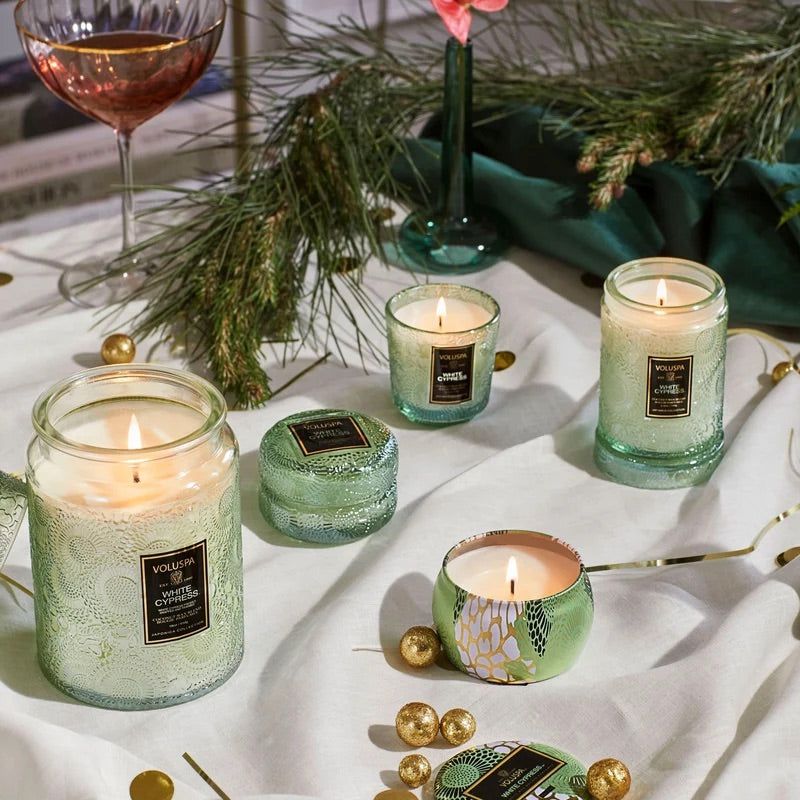 Large Jar Candle 510g - White Cypress